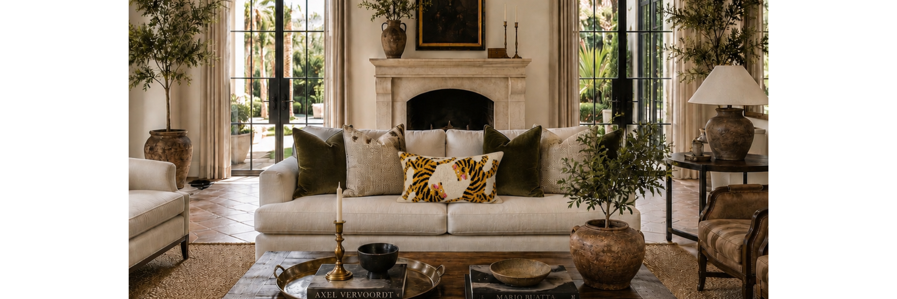 Silk Velvet Ikat Pillows