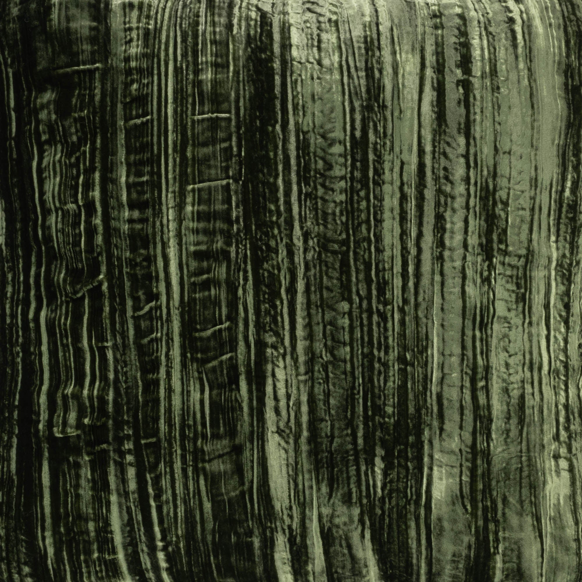 Elegant Green Silk Velvet Throw Pillow with Beige Fringes, 20 x 20, offering a smooth texture and stylish look for modern and classic home decor alike.