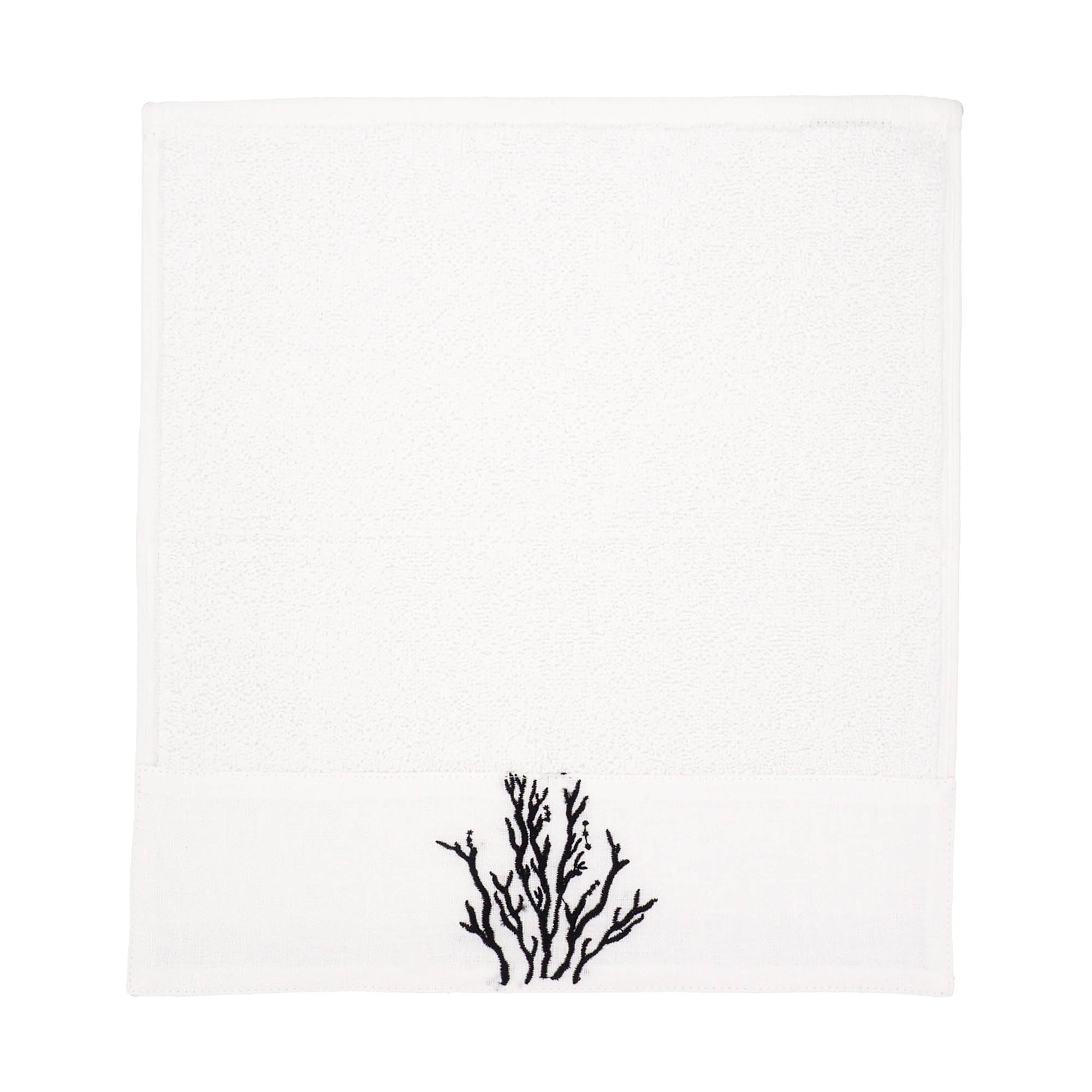 Black Coral Guest Towels 12 X 12 Set of 2