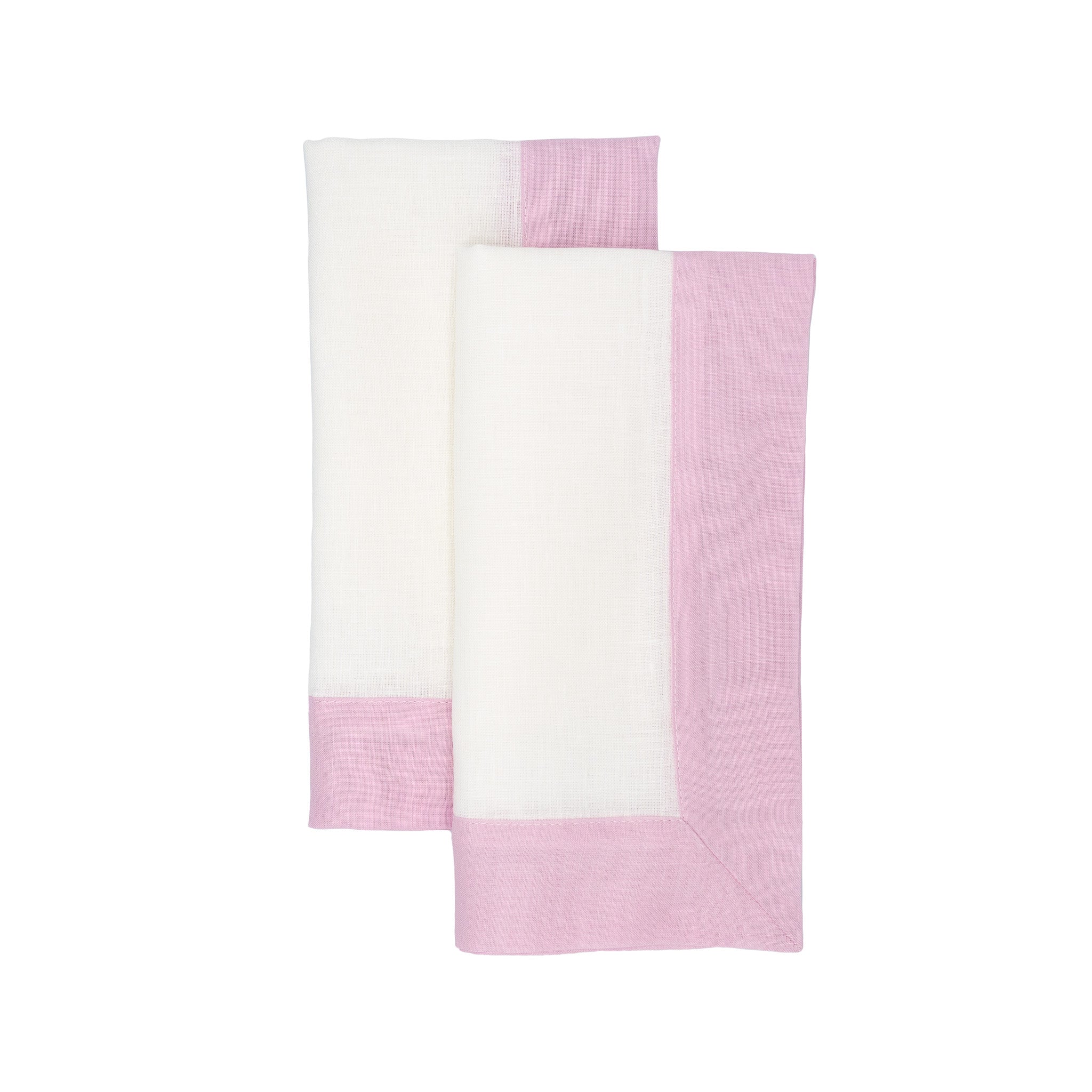 Luxurious blush linen napkins, designed for a refined, long-lasting dining experience.