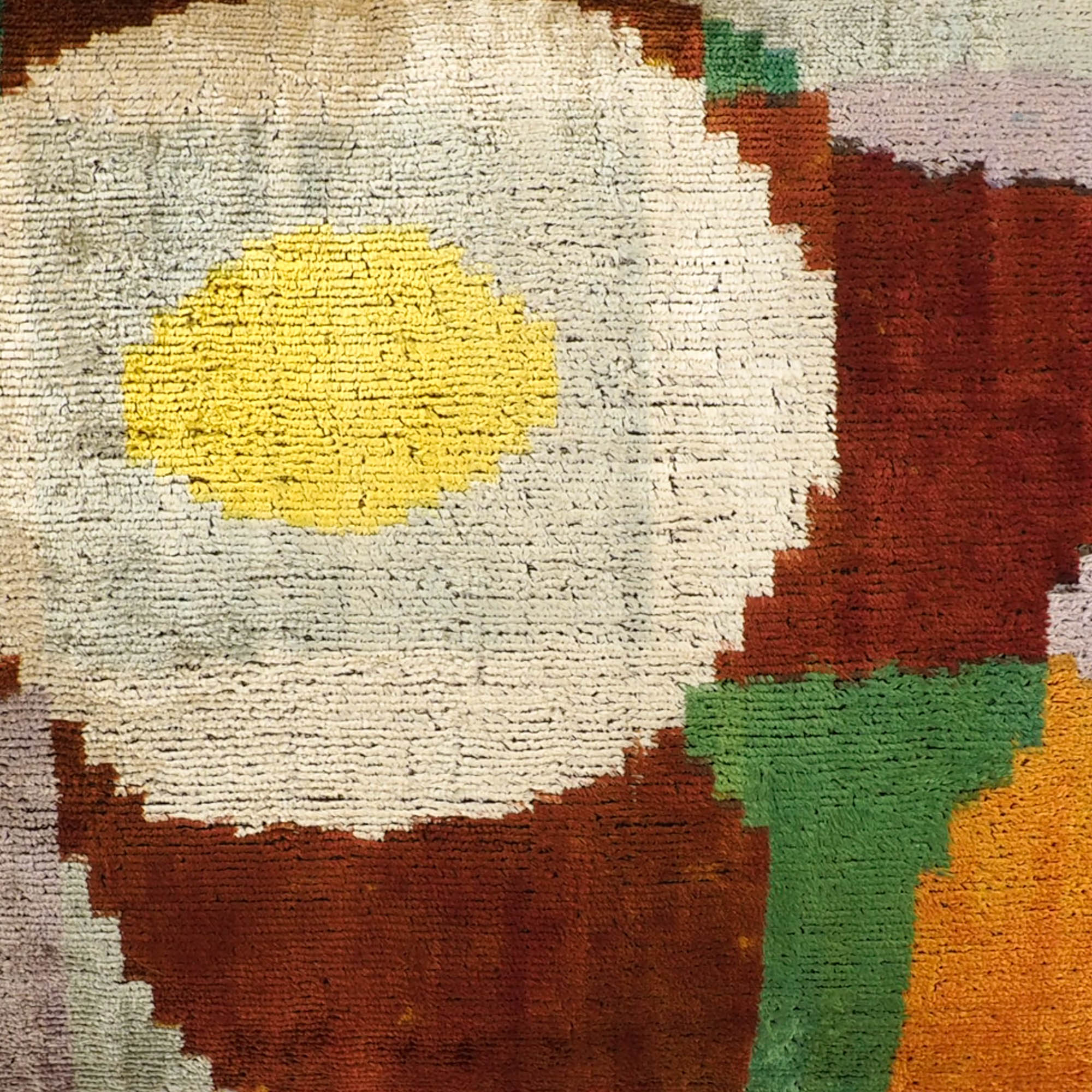 Everglades Silk Velvet Ikat Throw Pillow Cover, 16 x 24, with traditional Ikat patterns in vibrant colors, enhancing your home with a rich, tactile design.