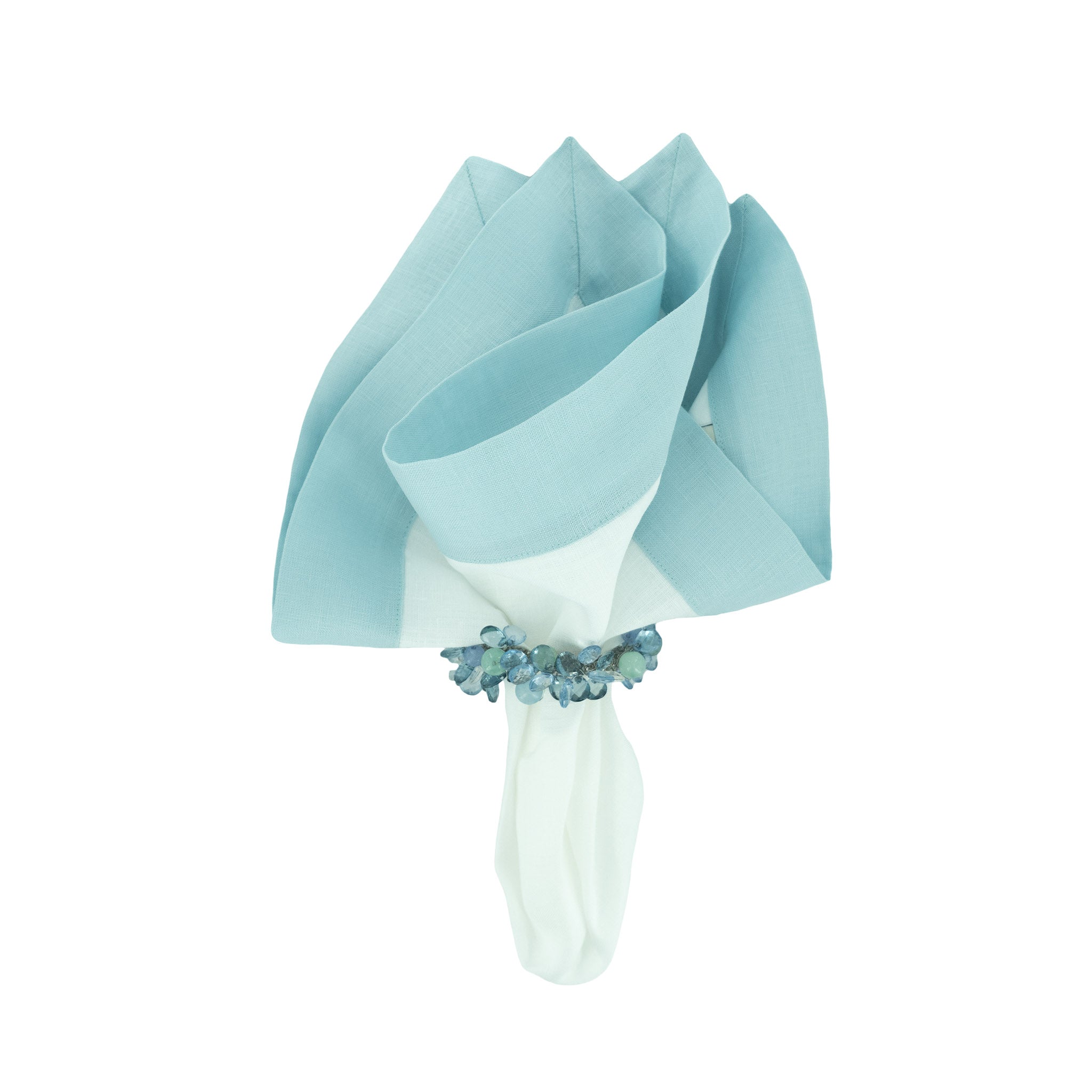 Premium mint linen napkins, perfect for adding a refined and natural look to your dining experience.