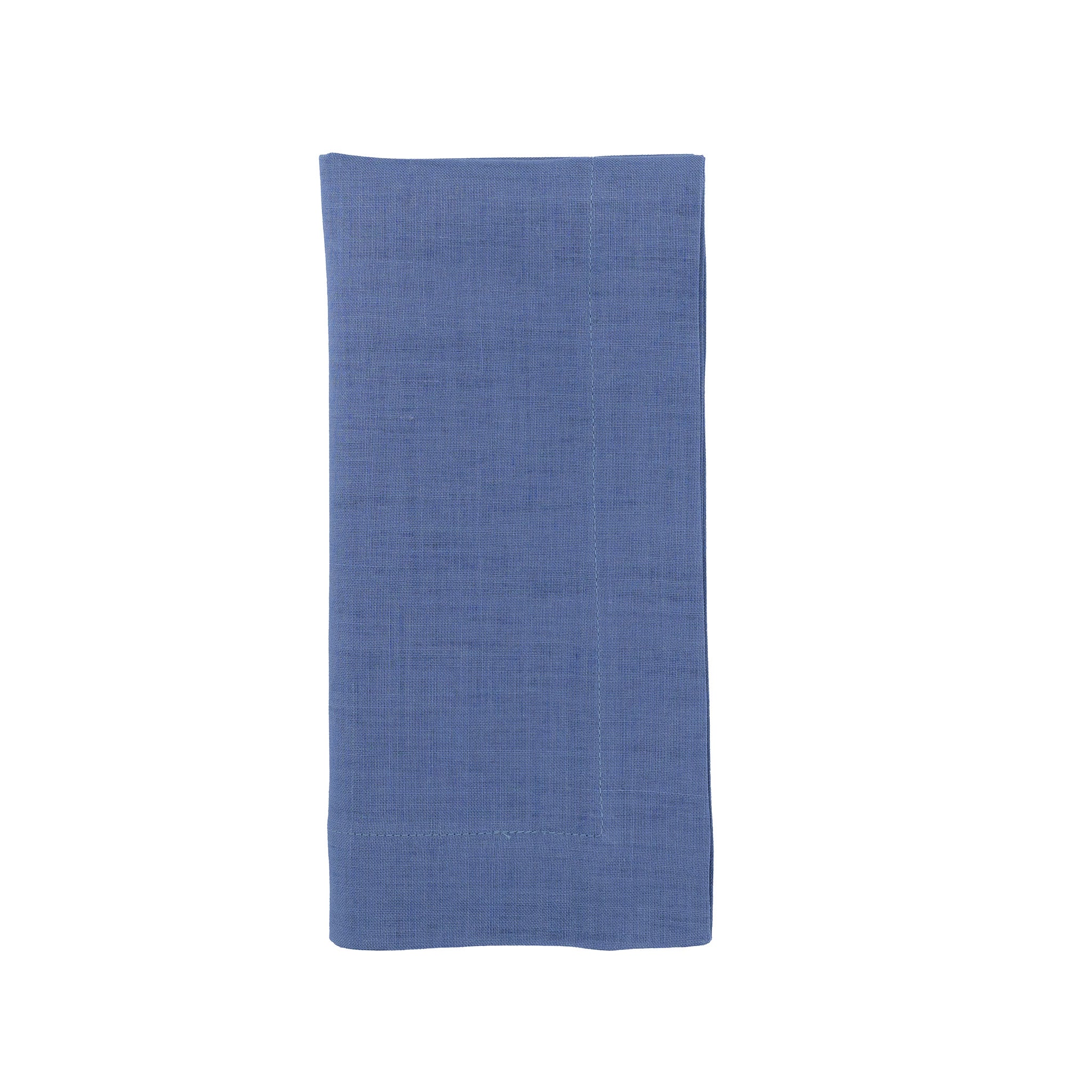Premium navy blue linen napkins, ideal for adding a stylish accent to your dining decor.