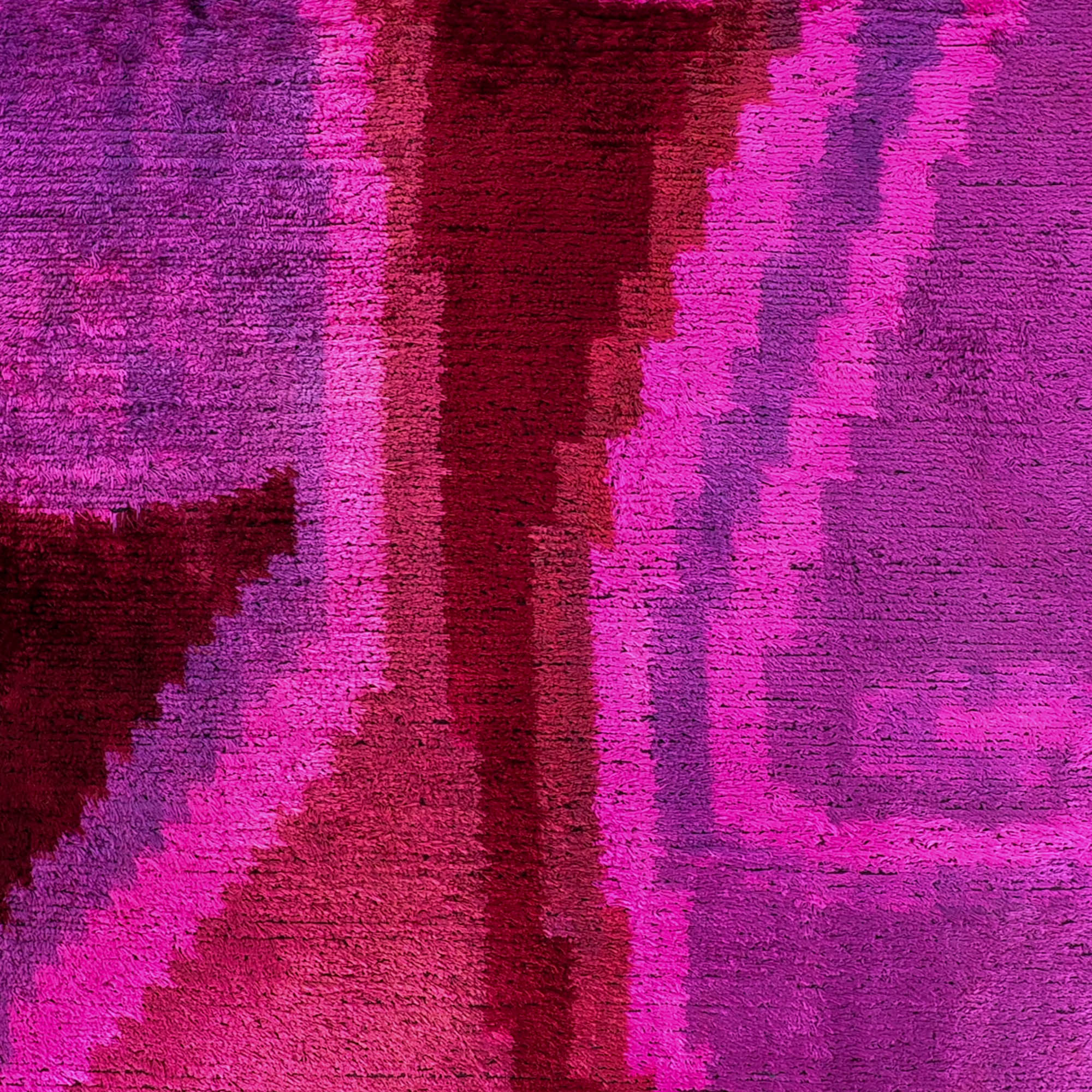 Platon Silk Velvet Ikat Throw Pillow, 20 x 20, featuring colorful, handwoven Ikat patterns on premium silk velvet, a perfect centerpiece for your living room.