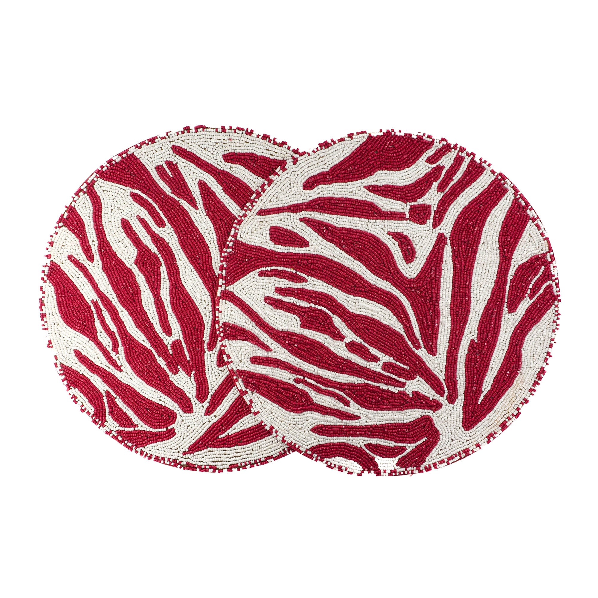 Red & White Placemats Set of 2