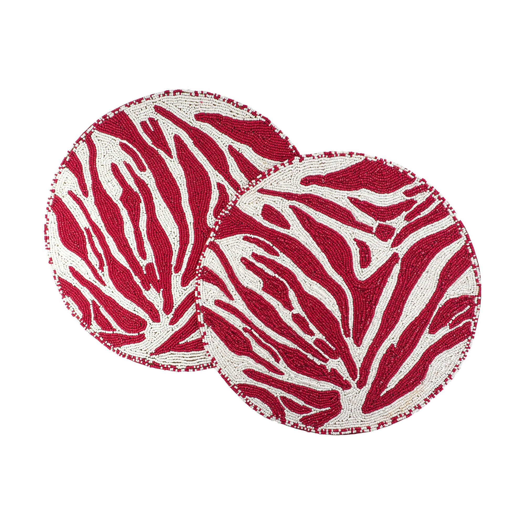 Red & White Placemats Set of 2