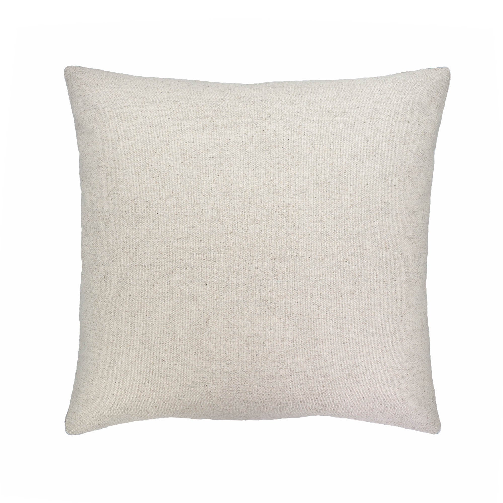 Sunset-inspired ikat cushion in pure silk velvet with vibrant dripping patterns in warm tones.
