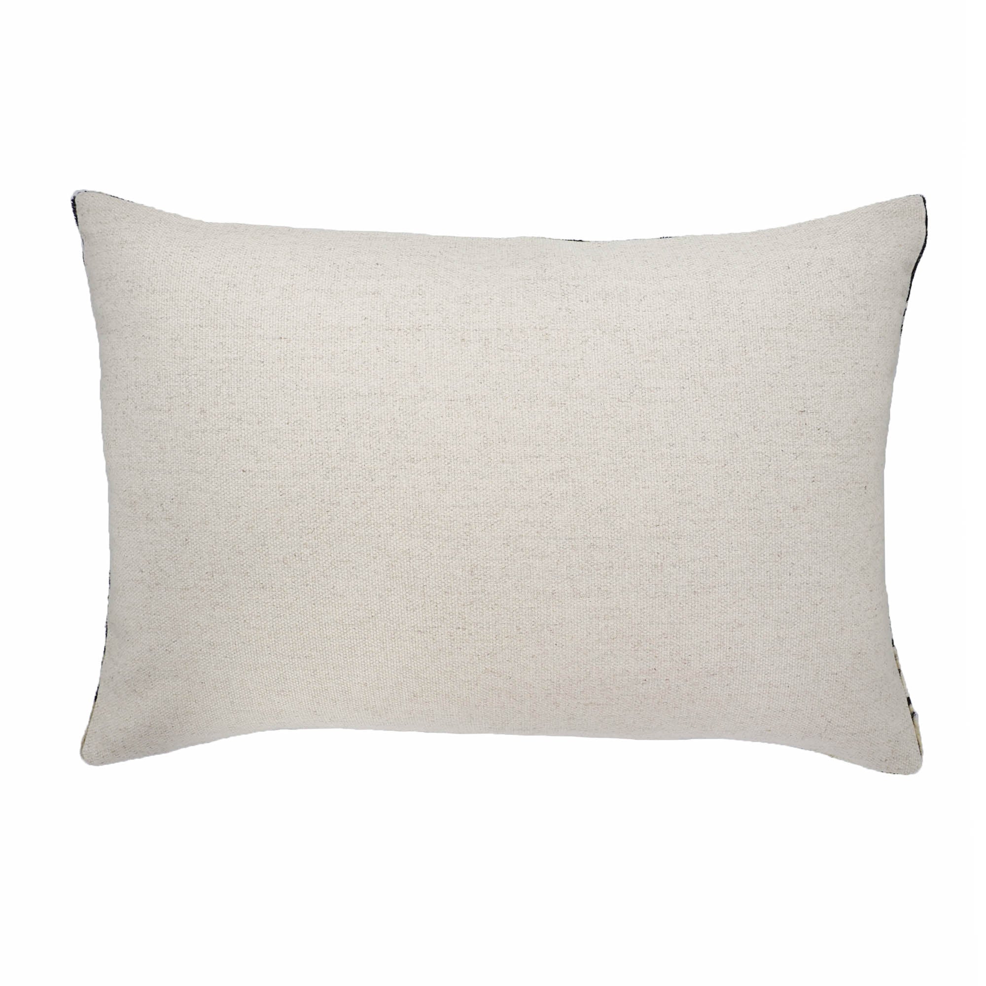Chouchou Touch Vanilla Silk Velvet Ikat Pillow Cover, 16 x 24, featuring vibrant Ikat designs on soft velvet, creating a rich, tactile experience for your home.
