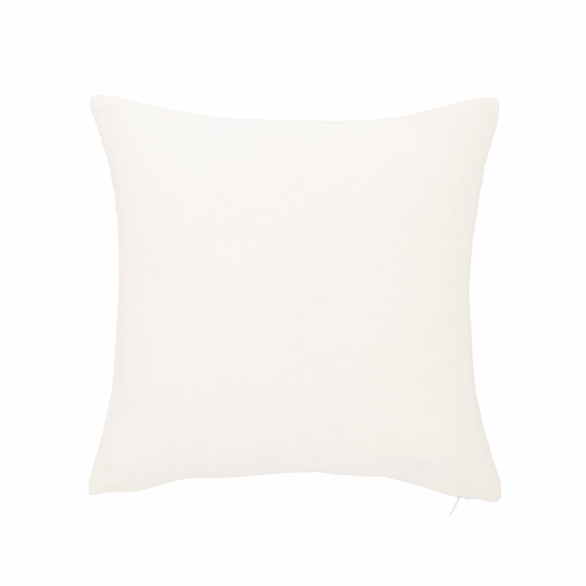 Chouchou Touch 12" x 12" White Bee Pillow Cover with golden metal thread embroidery, ideal for adding luxury to your living room.