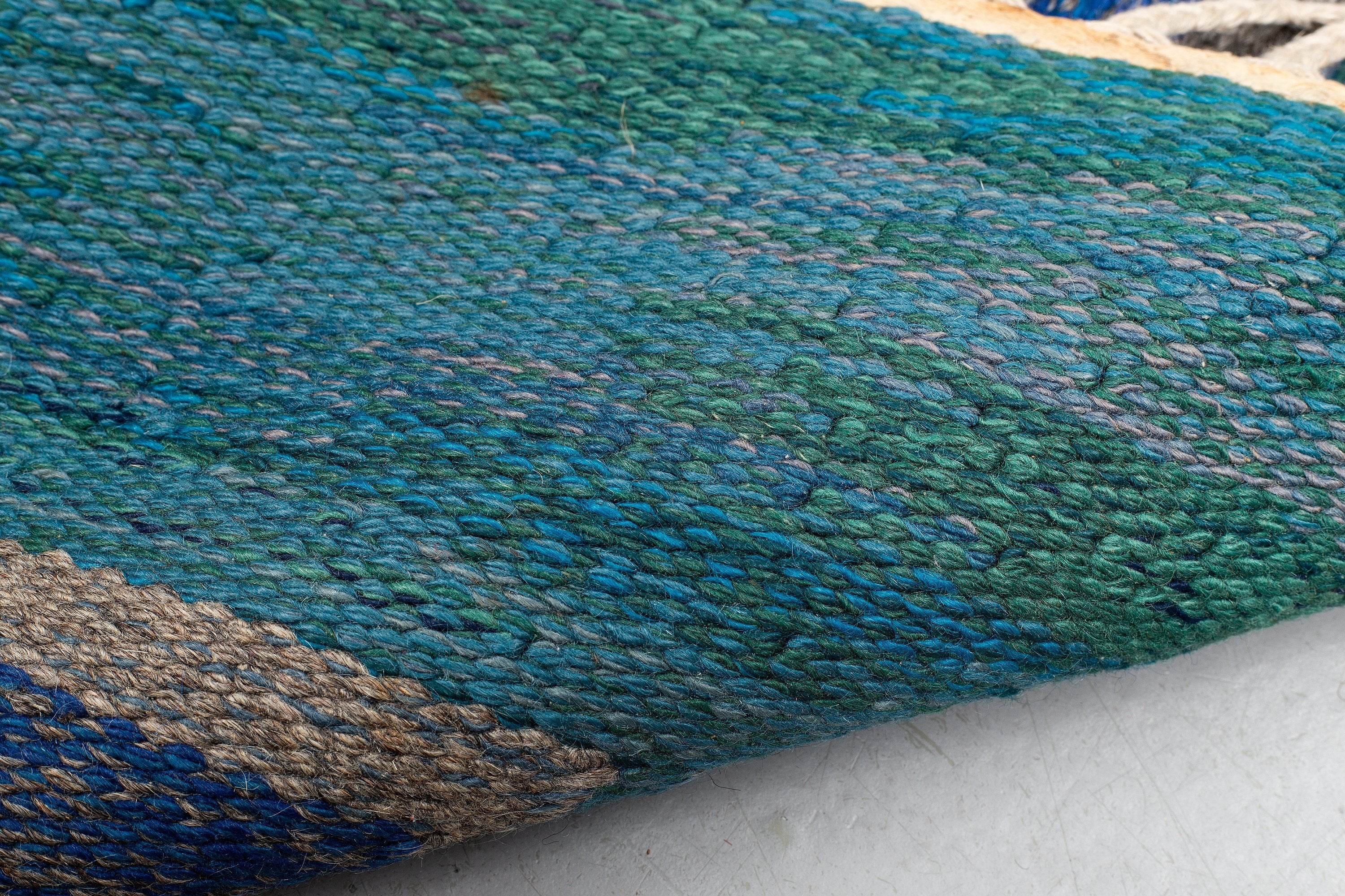 Swedish Mid Century Rug by Judith Johansson, 5' X 7'