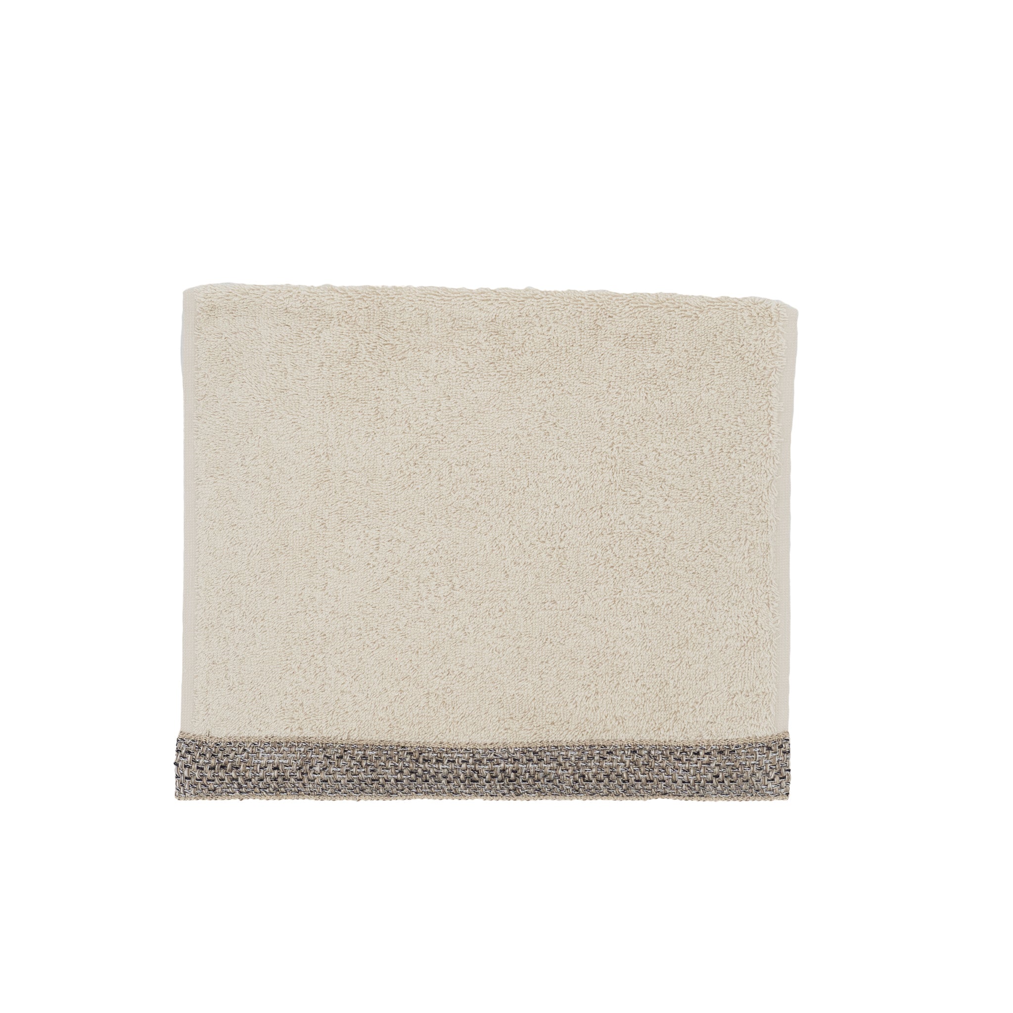 Camel Guest Towels With Fancy French Borders, Set of 2