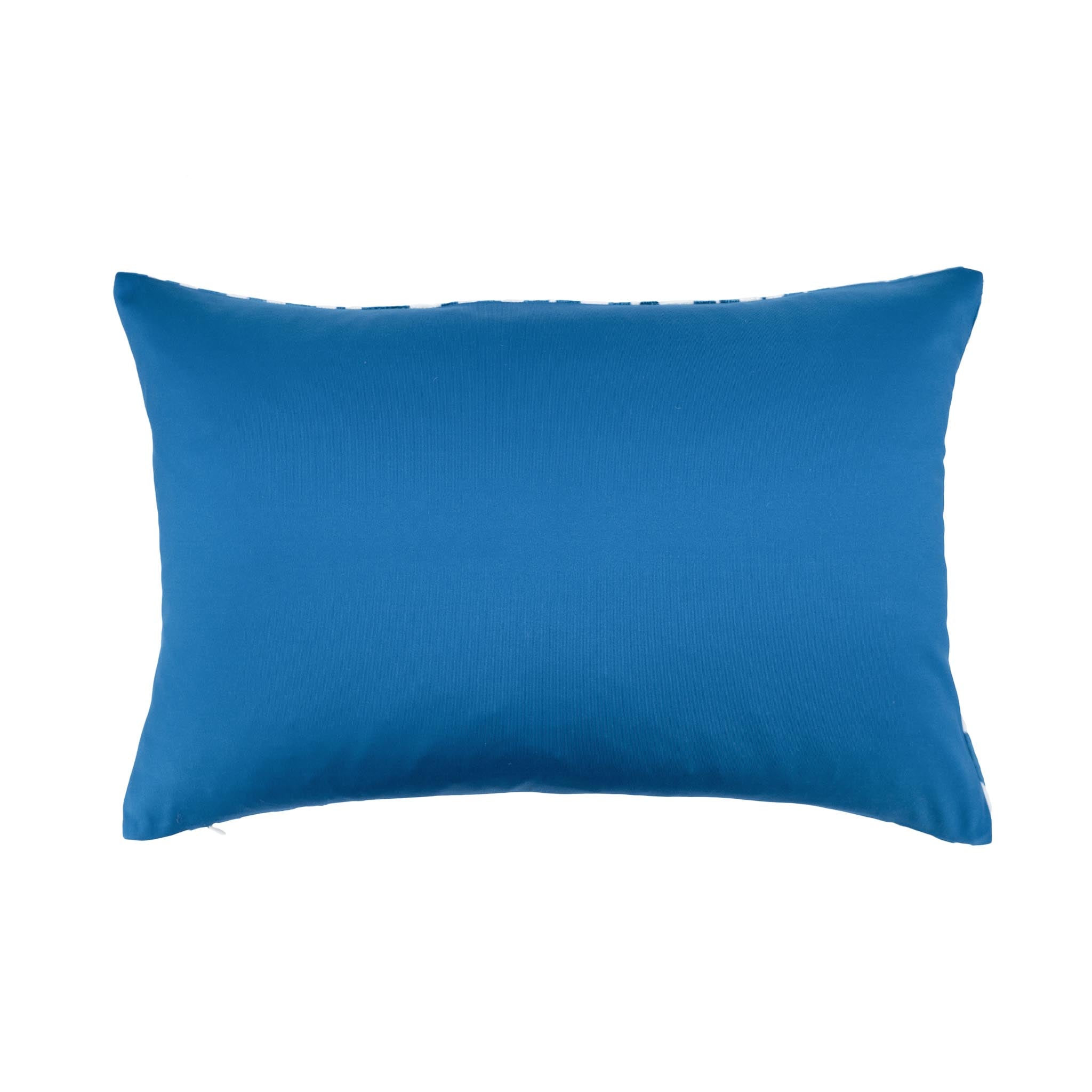 Blue chevron striped silk velvet ikat cushion cover by Chouchou Touch.