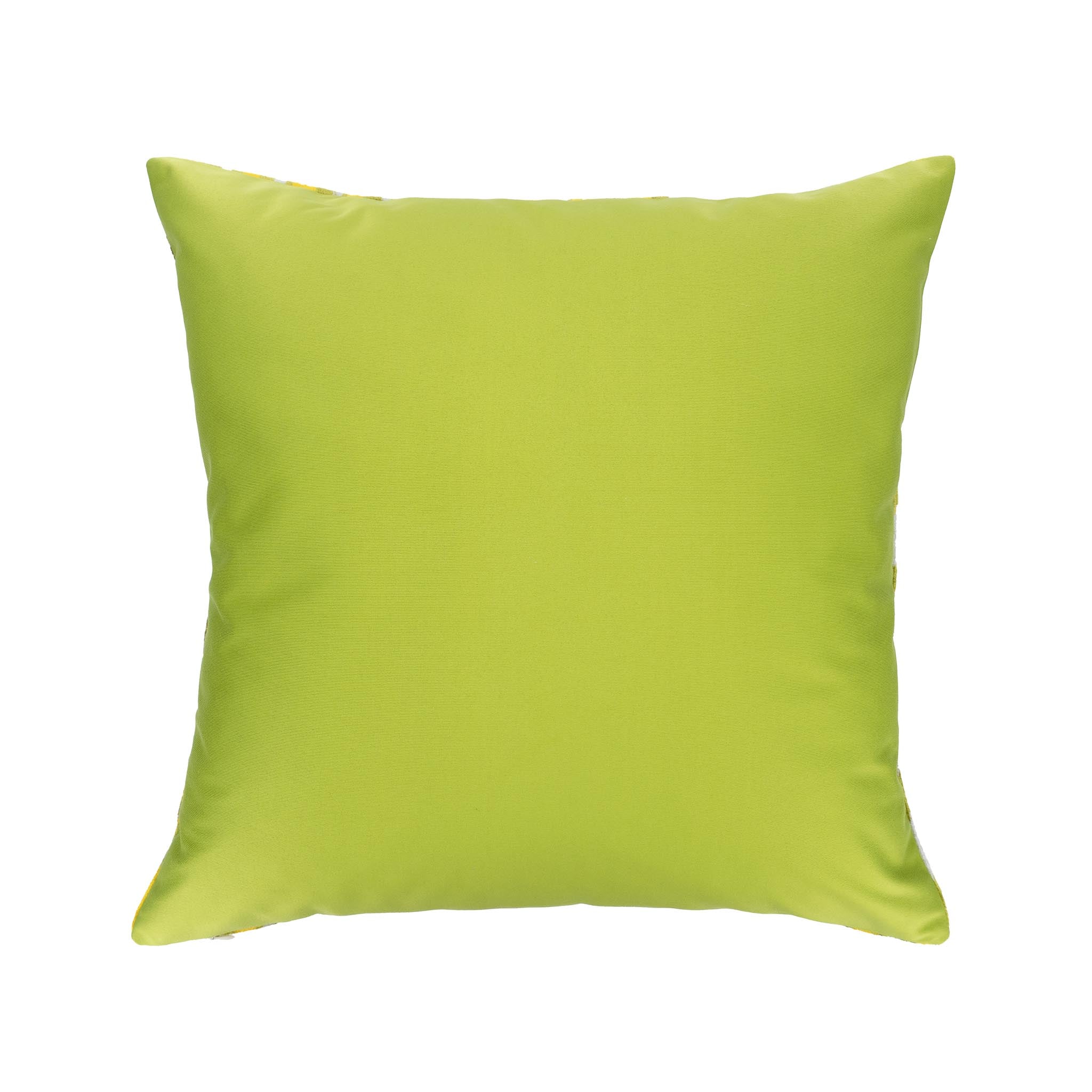 Hand-dyed Chevron Green Ikat Pillow made of silk velvet, 20-inch square for stylish interiors.