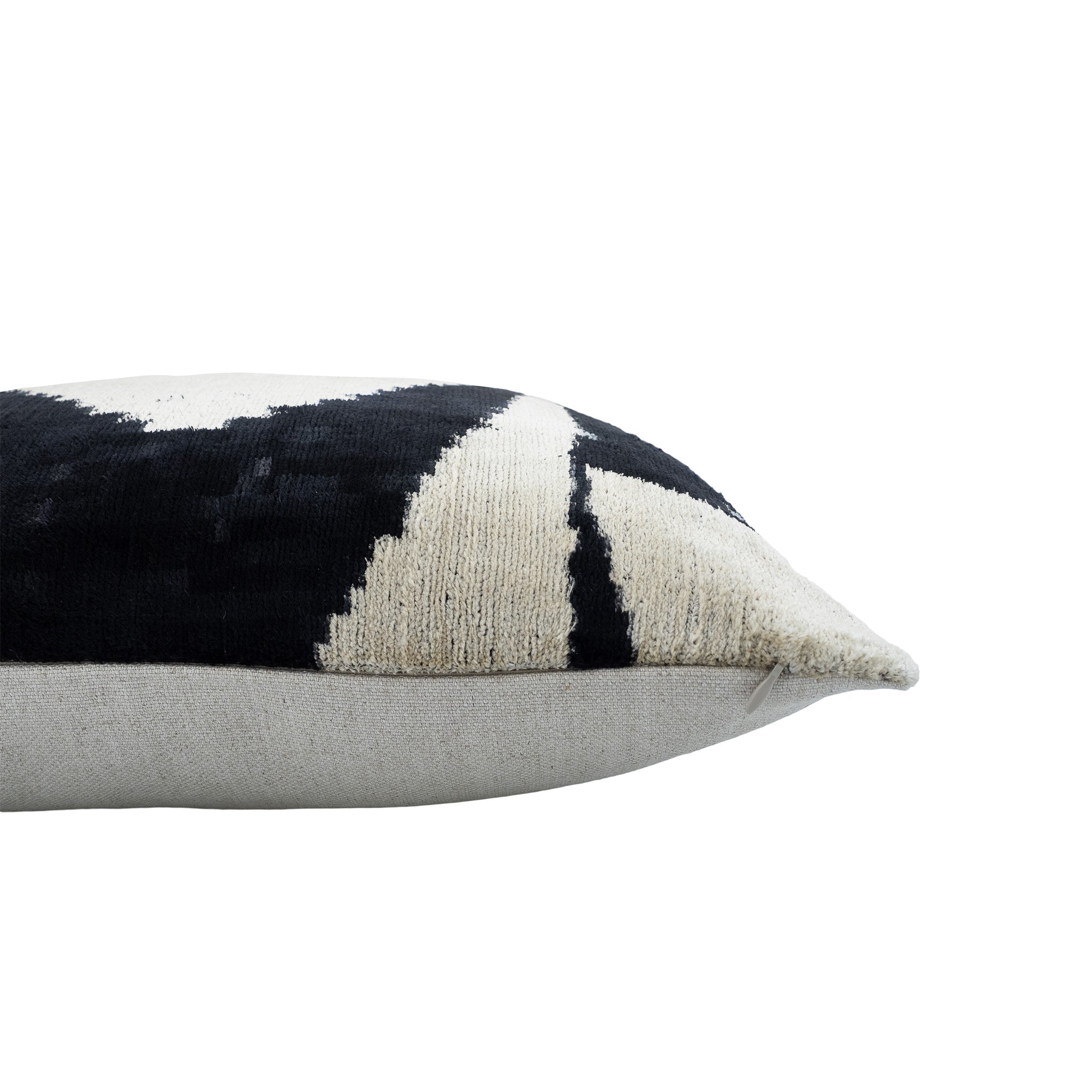 Chouchou Touch silk velvet Eye of Ra pillow cover, designed as a colorful and lustrous accent for interiors.