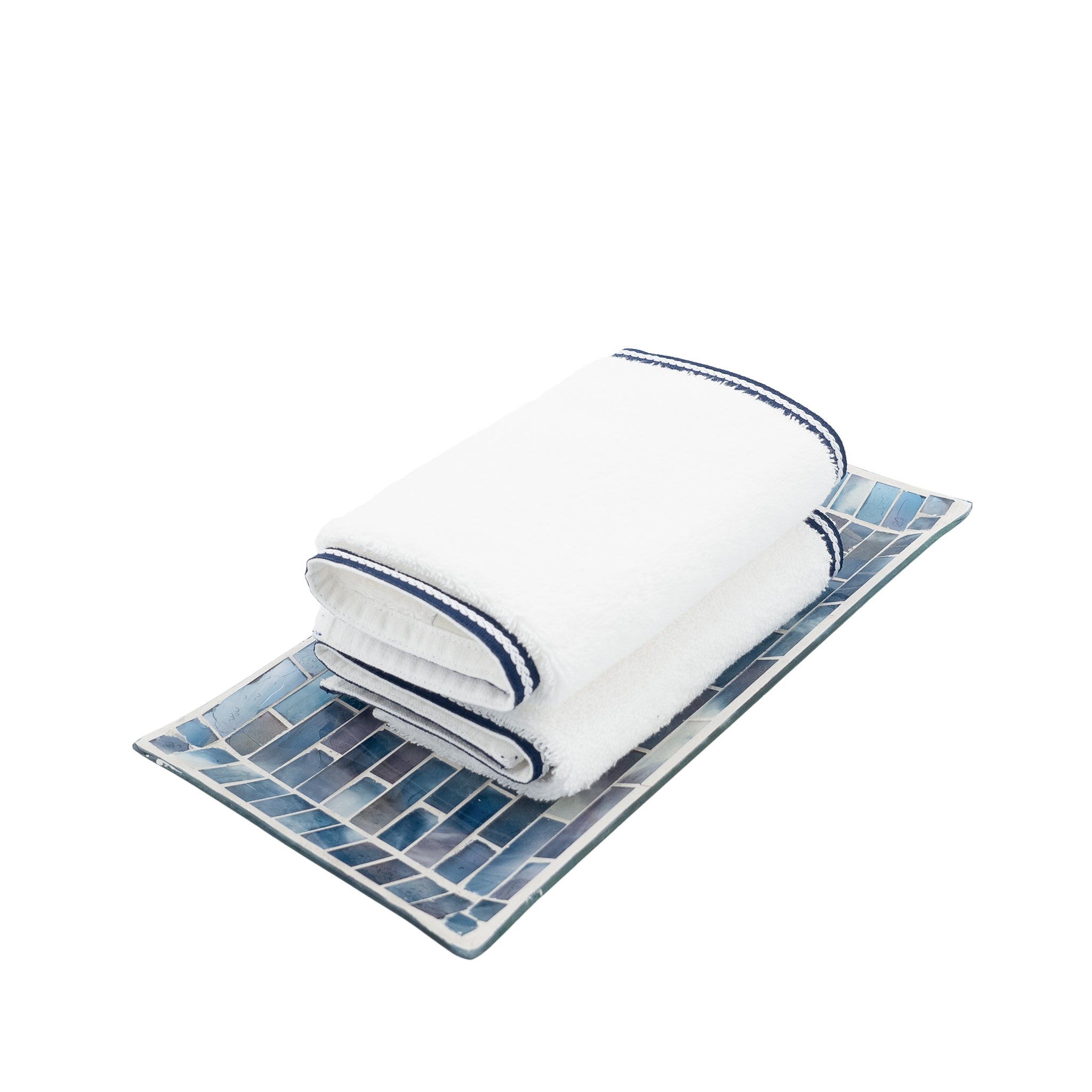 Guest Towels With Chain French Borders Set of 2
