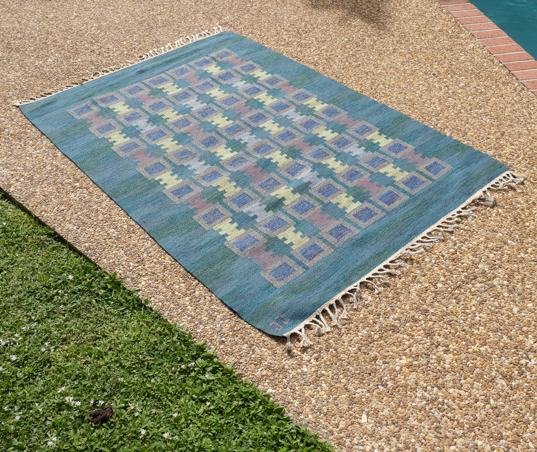 Swedish Mid Century Rug by Judith Johansson, 5' X 7'
