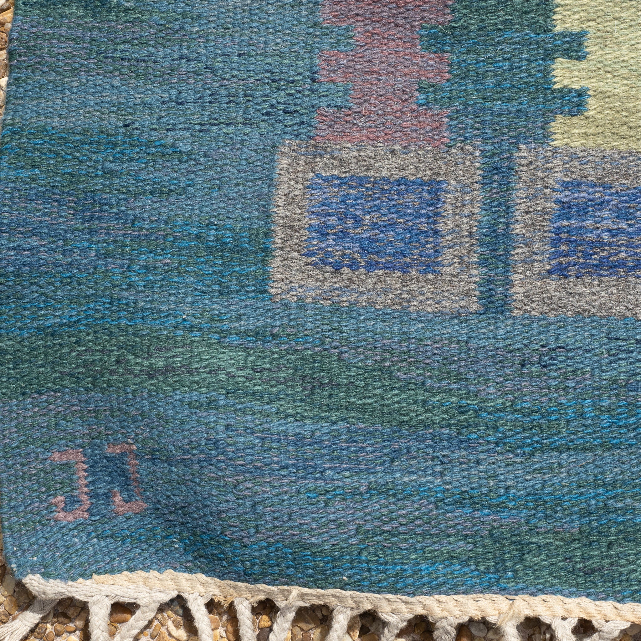 Swedish Mid Century Rug by Judith Johansson, 5' X 7'