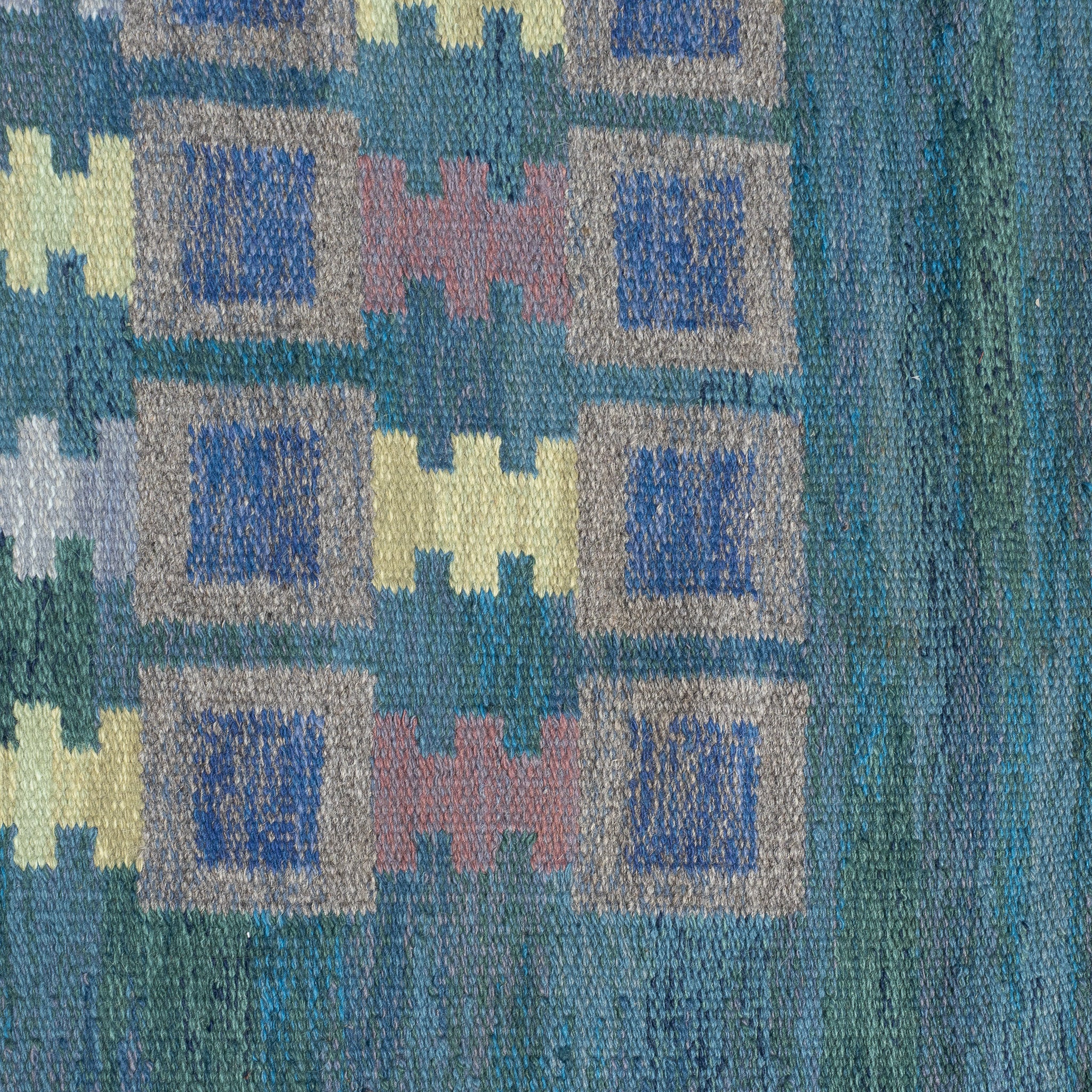 Swedish Mid Century Rug by Judith Johansson, 5' X 7'