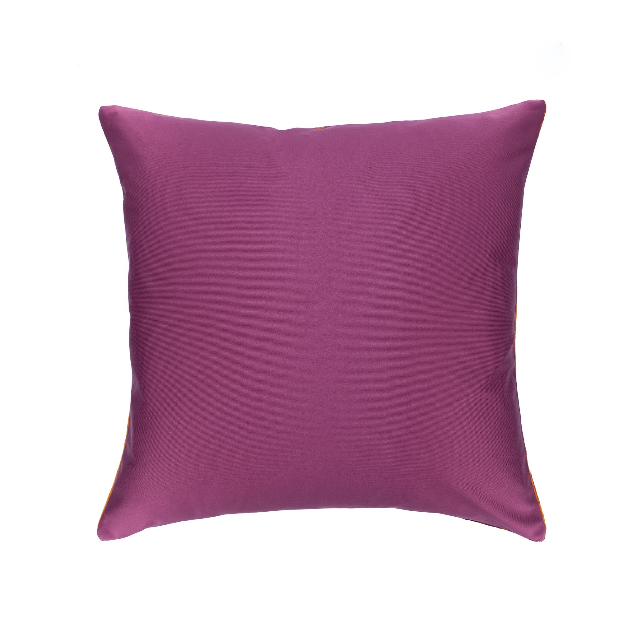 Jackpot Ikat Pillow with a contemporary woven design, crafted from hand-dyed silk velvet for an ultra-soft feel.