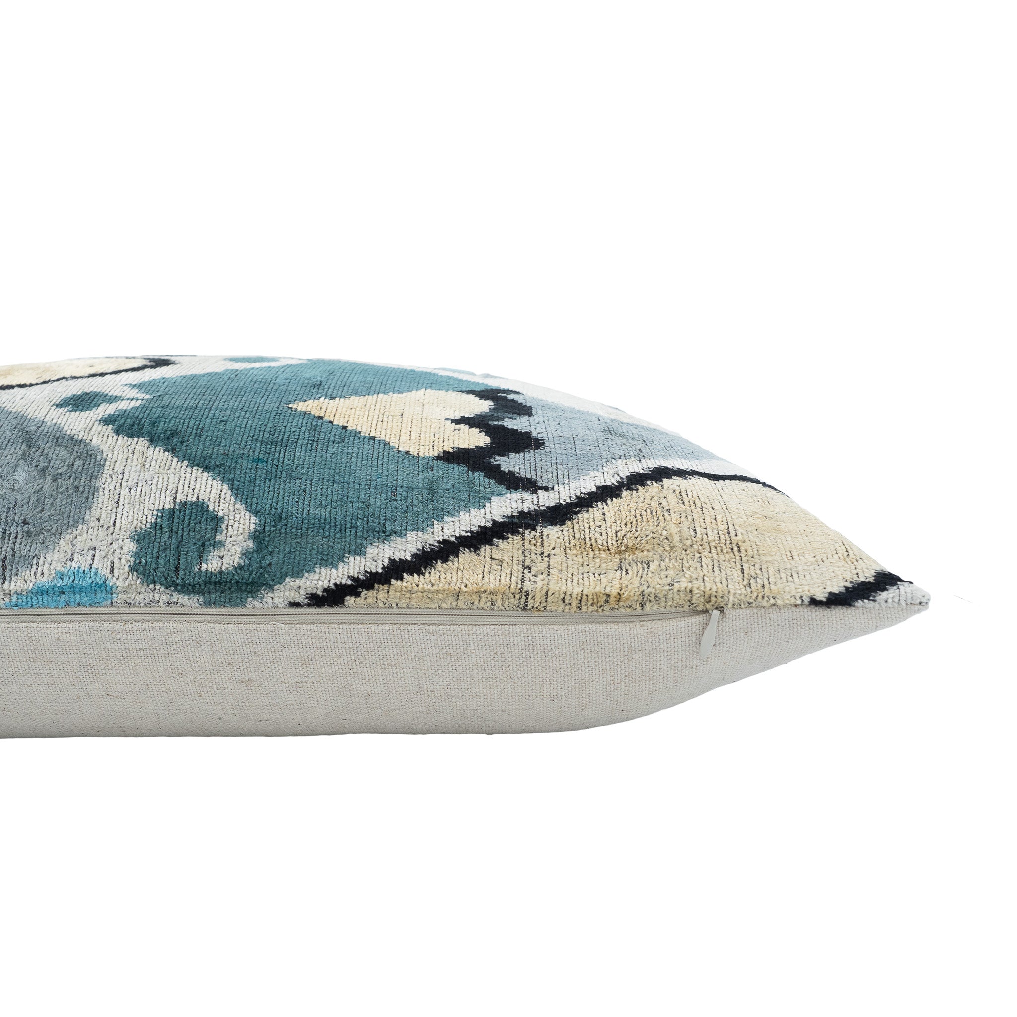 Love Silk Velvet Ikat Pillow, 16" X 24" Case Only
