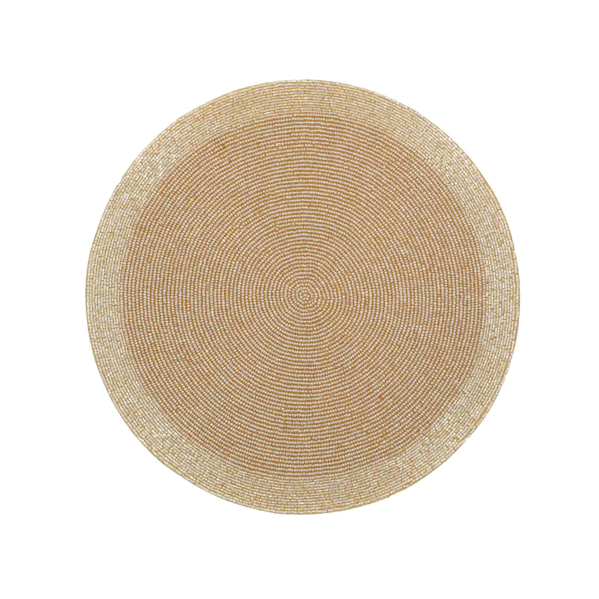 Sol Glass Beaded Placemats, designed with high-quality luminous beads and cotton backing for a refined look.