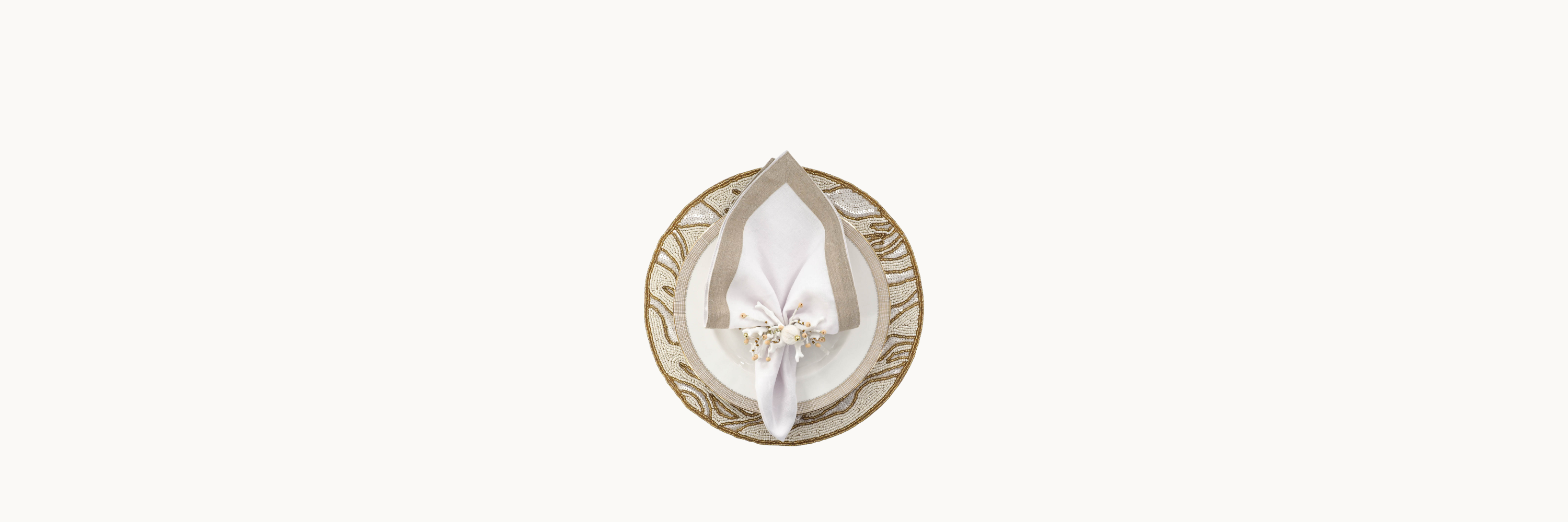 Bordered Linen Napkins
