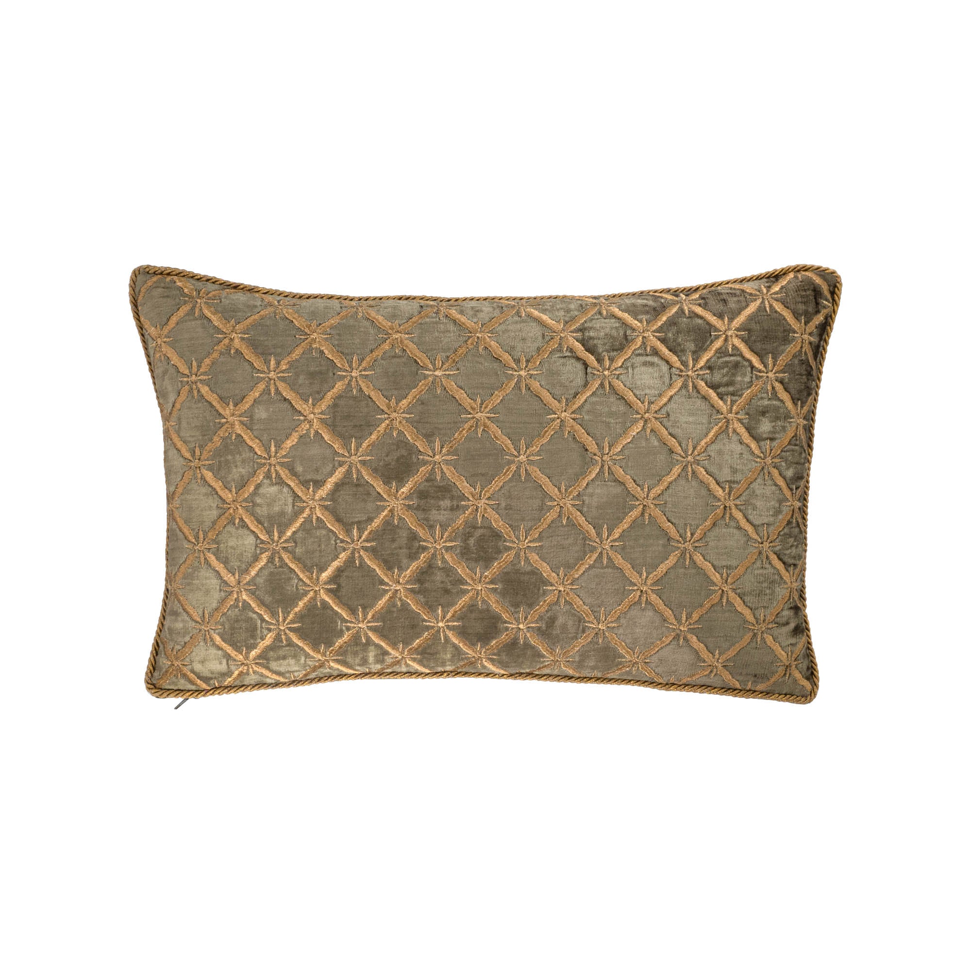 Diamond Silk Velvet Throw Pillow Cover 12 X 20