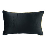Black  Bee Velvet Throw Pillow Cover 12 X 20