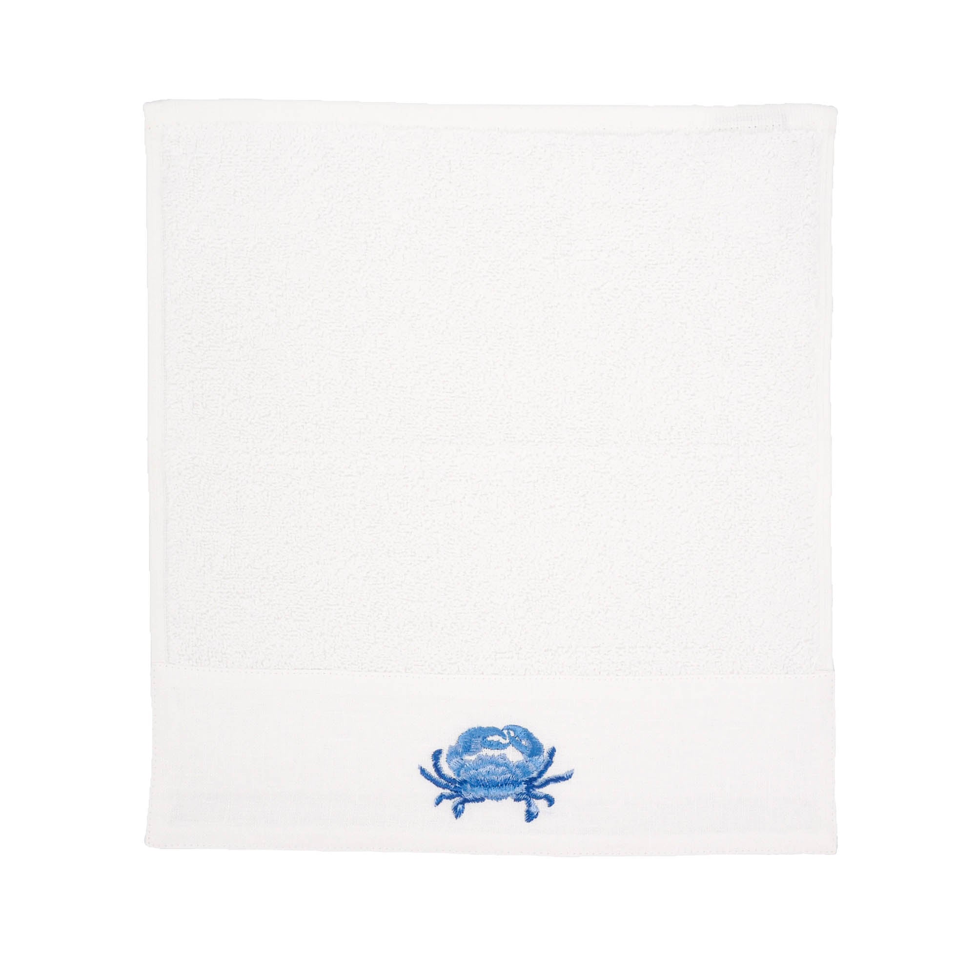 Blue Crab Guest Towels 12 X 12 Set of 2