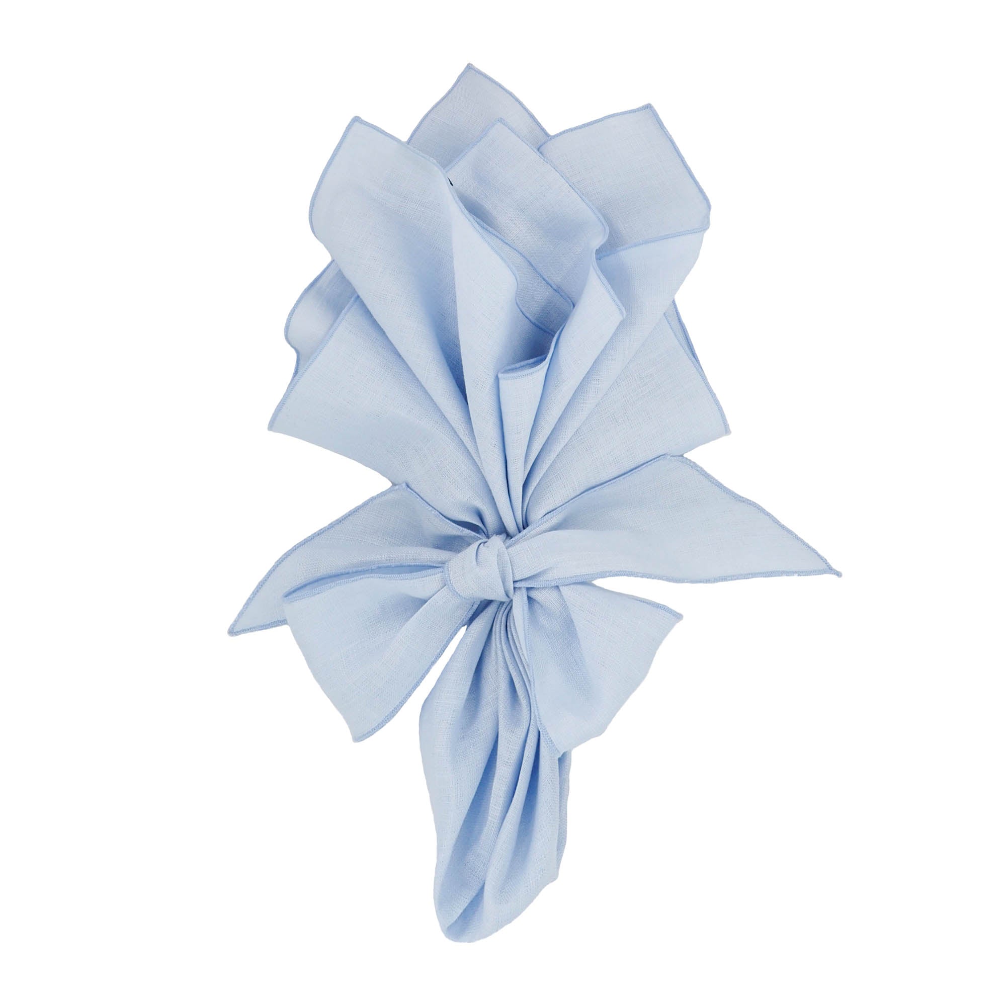 Premium l100% inen napkin in blue color