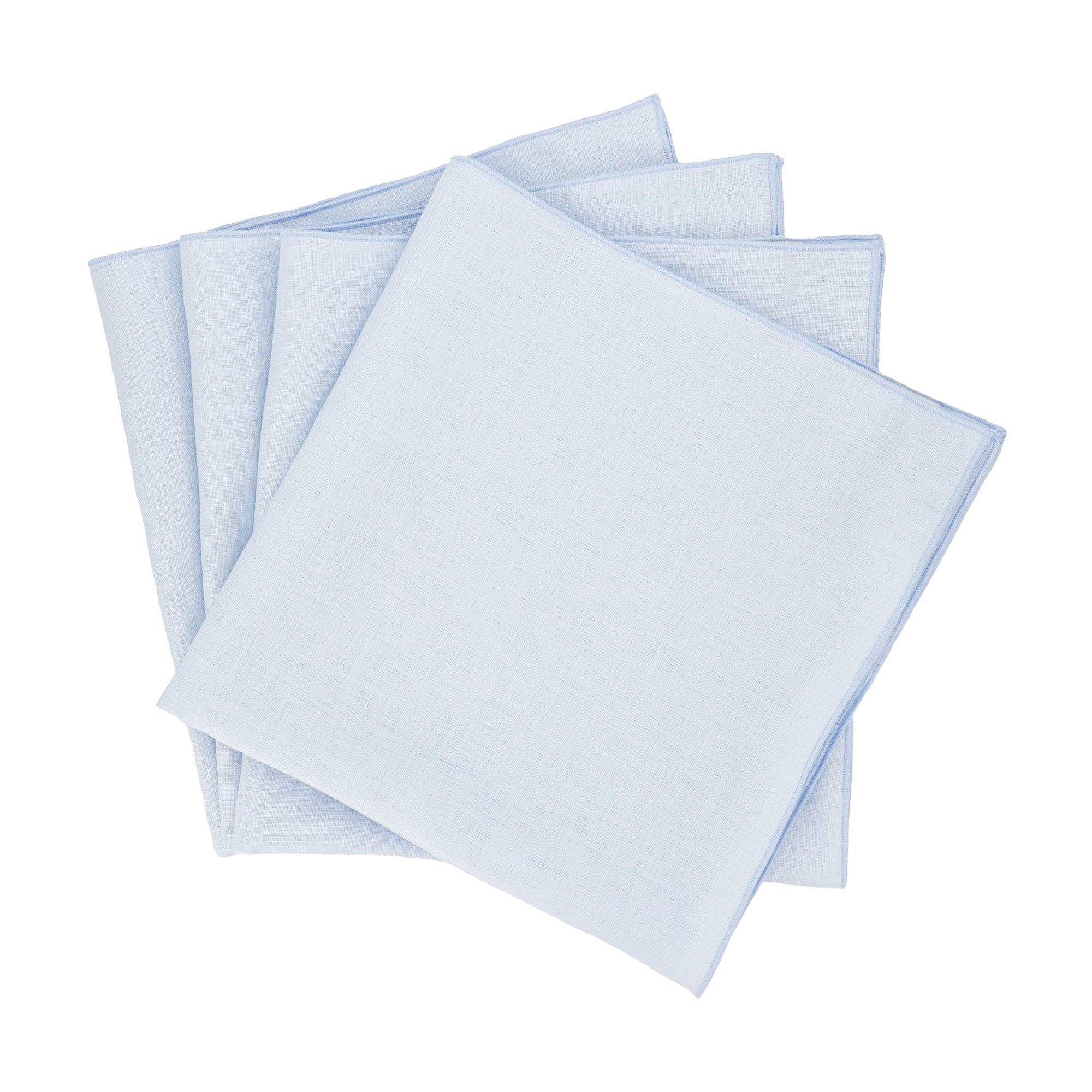 Elegant blue linen napkins-handcrafted from 100% premium linen, offering a soft, smooth texture and timeless sophistication for formal dinners, weddings and everyday dining.