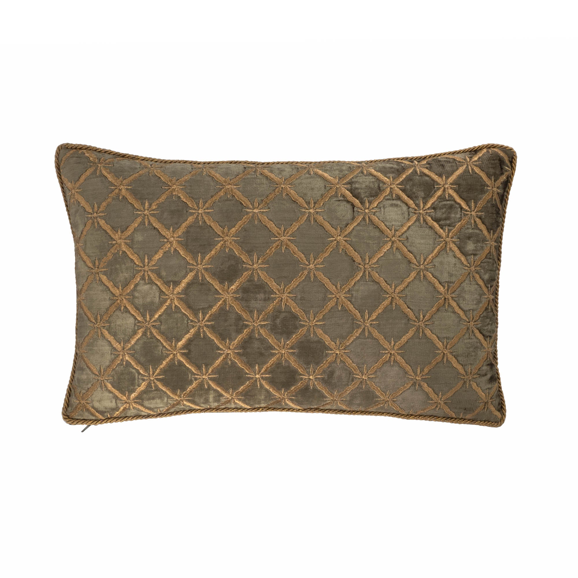 Diamond Silk Velvet Throw Pillow Cover 12 X 20