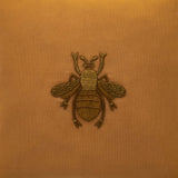 Golden Bee Cotton Throw Pillow Cover