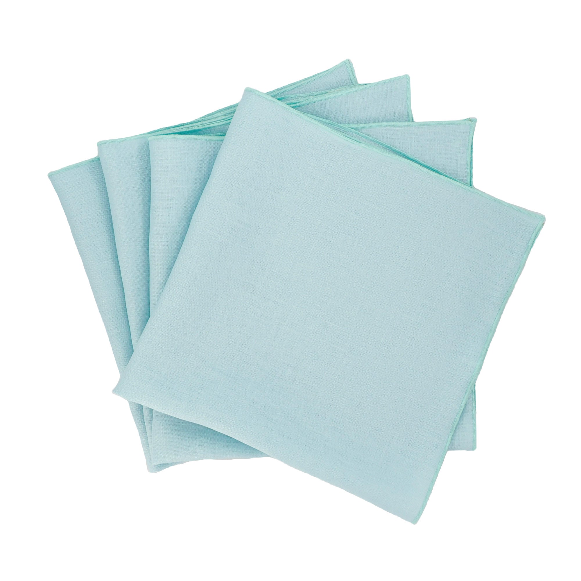 Elegant green linen napkins-handcrafted from 100% premium linen, offering a soft, smooth texture and timeless sophistication for formal dinners, weddings and everyday dining.