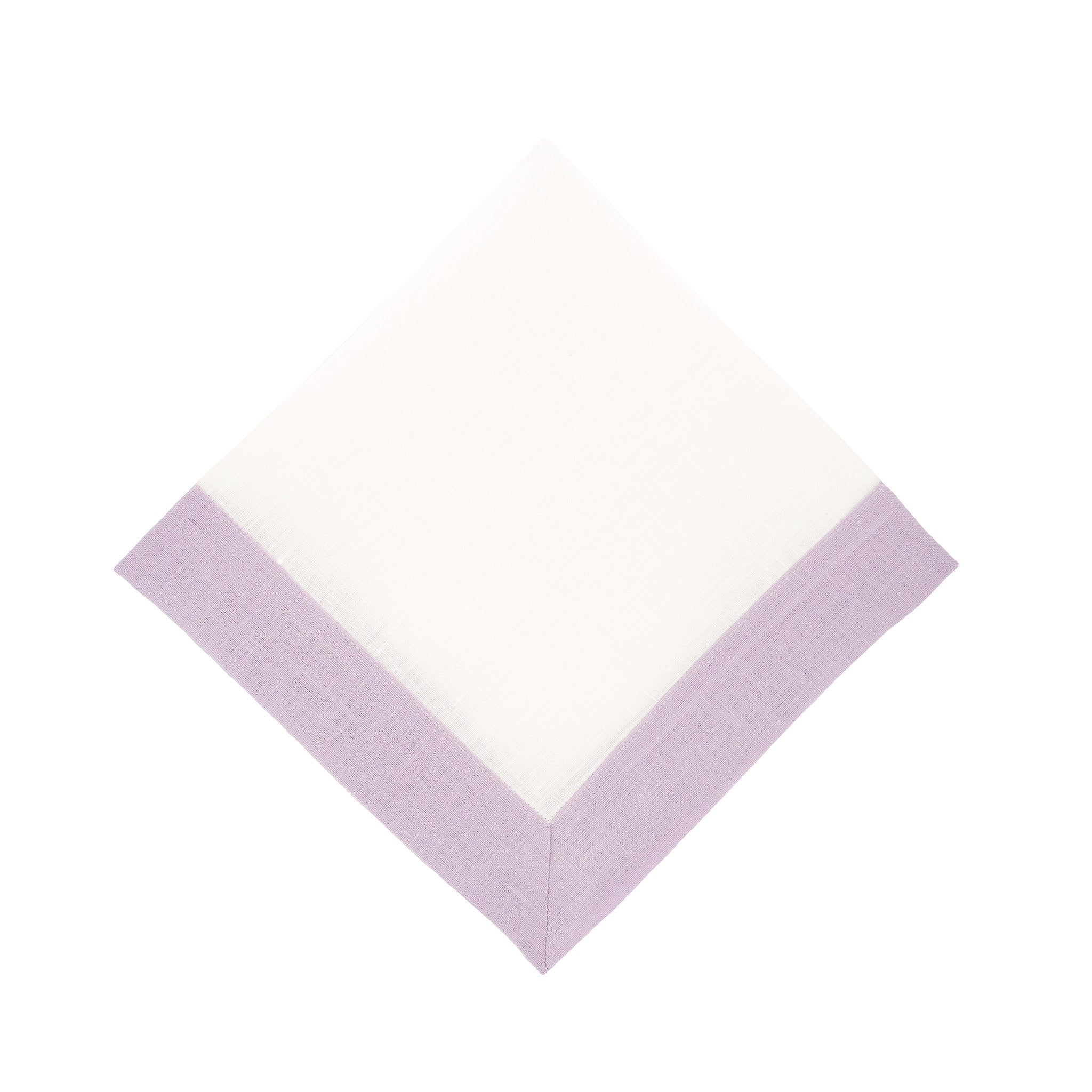 Luxurious lilac linen napkins, designed to bring a fresh, elegant touch to any tabletop.