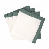 Chouchou Touch Cloth Linen Formal Dinner Event Wedding Linen Napkin With Green Borders