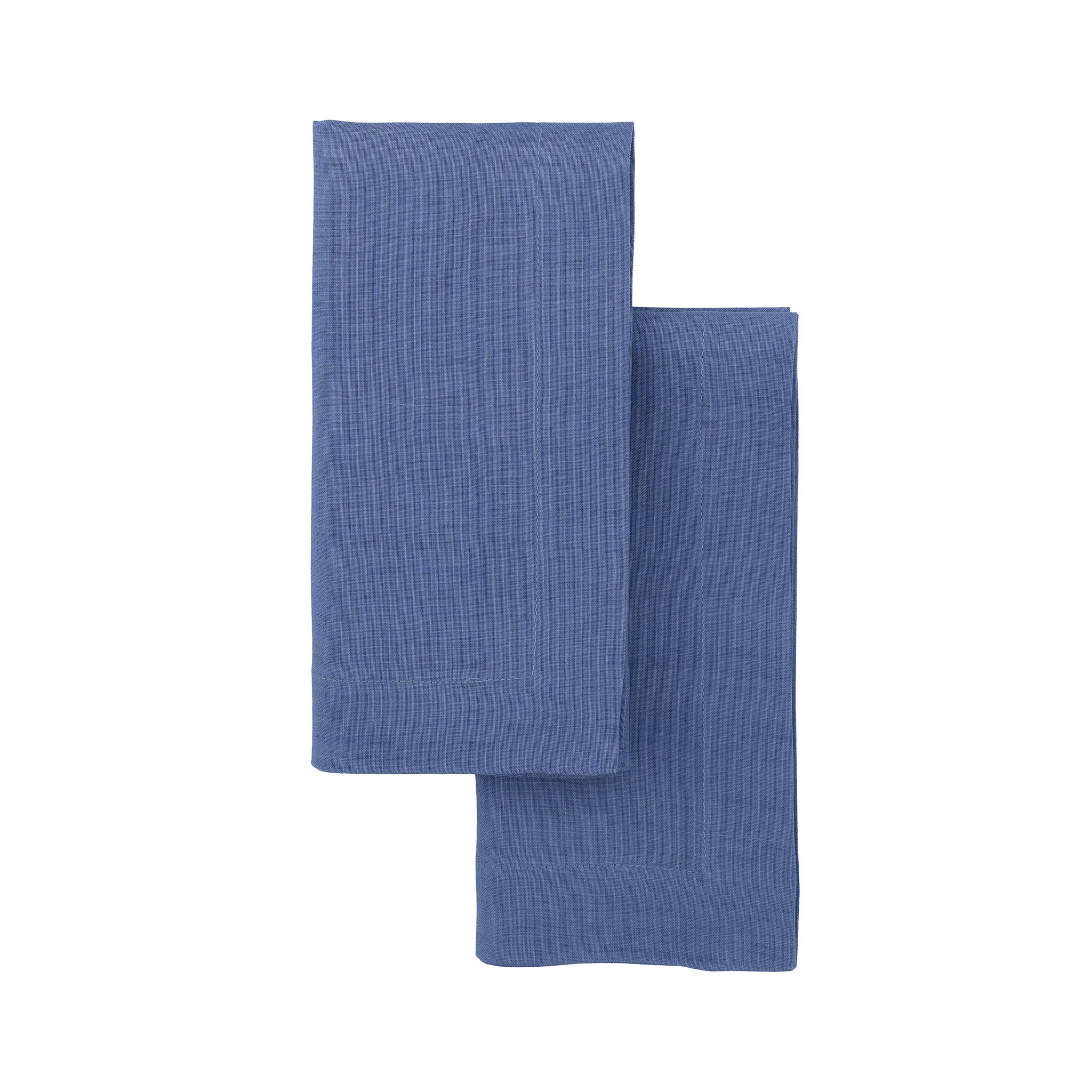 Luxurious navy blue natural linen napkins, designed to enhance your tabletops with a classic touch.