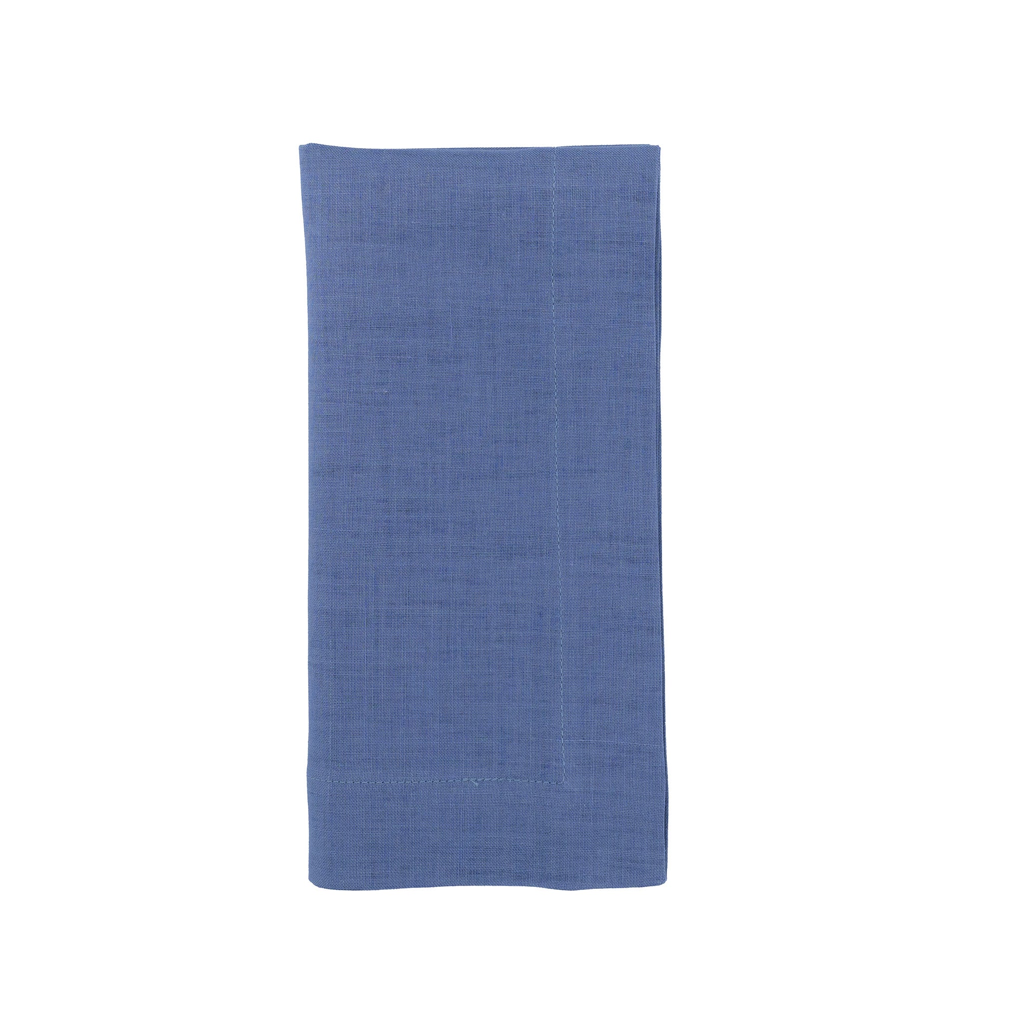 Premium navy blue linen napkins, ideal for adding a stylish accent to your dining decor.