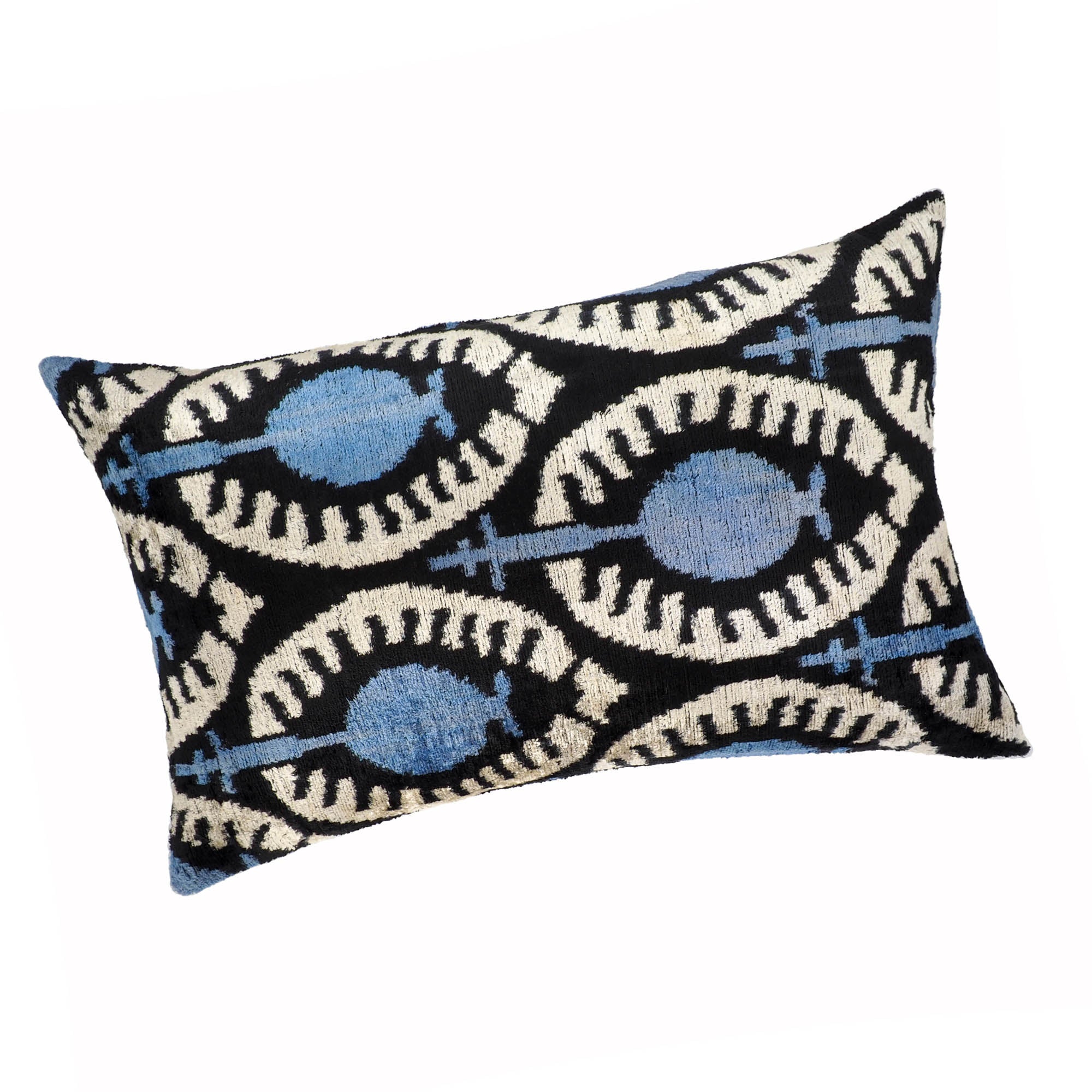 blue throw pillow