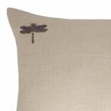 Odonata Linen Throw Pillow Cover 14 X 24