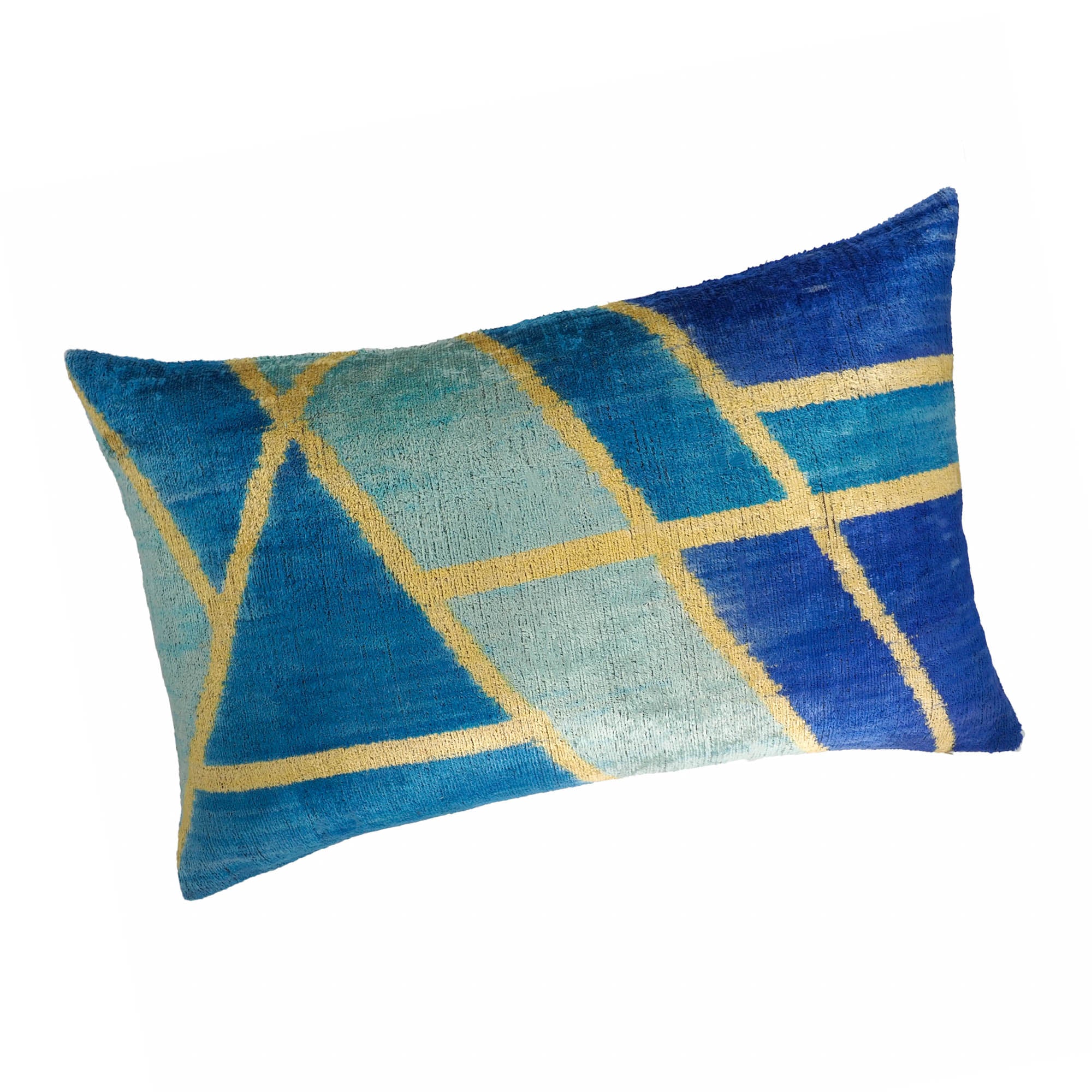 Chouchou Touch Synergy Silk Velvet Ikat Cushion Cover 16 X 24