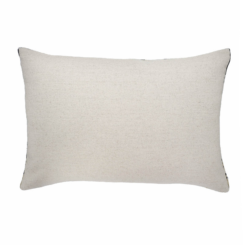 Vanilla Silk Velvet Ikat Throw Pillow Cover 16 X 24