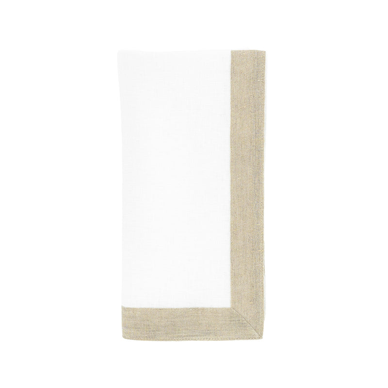 White Linen Petite Snaffle & Buckle Napkin | Set of 4