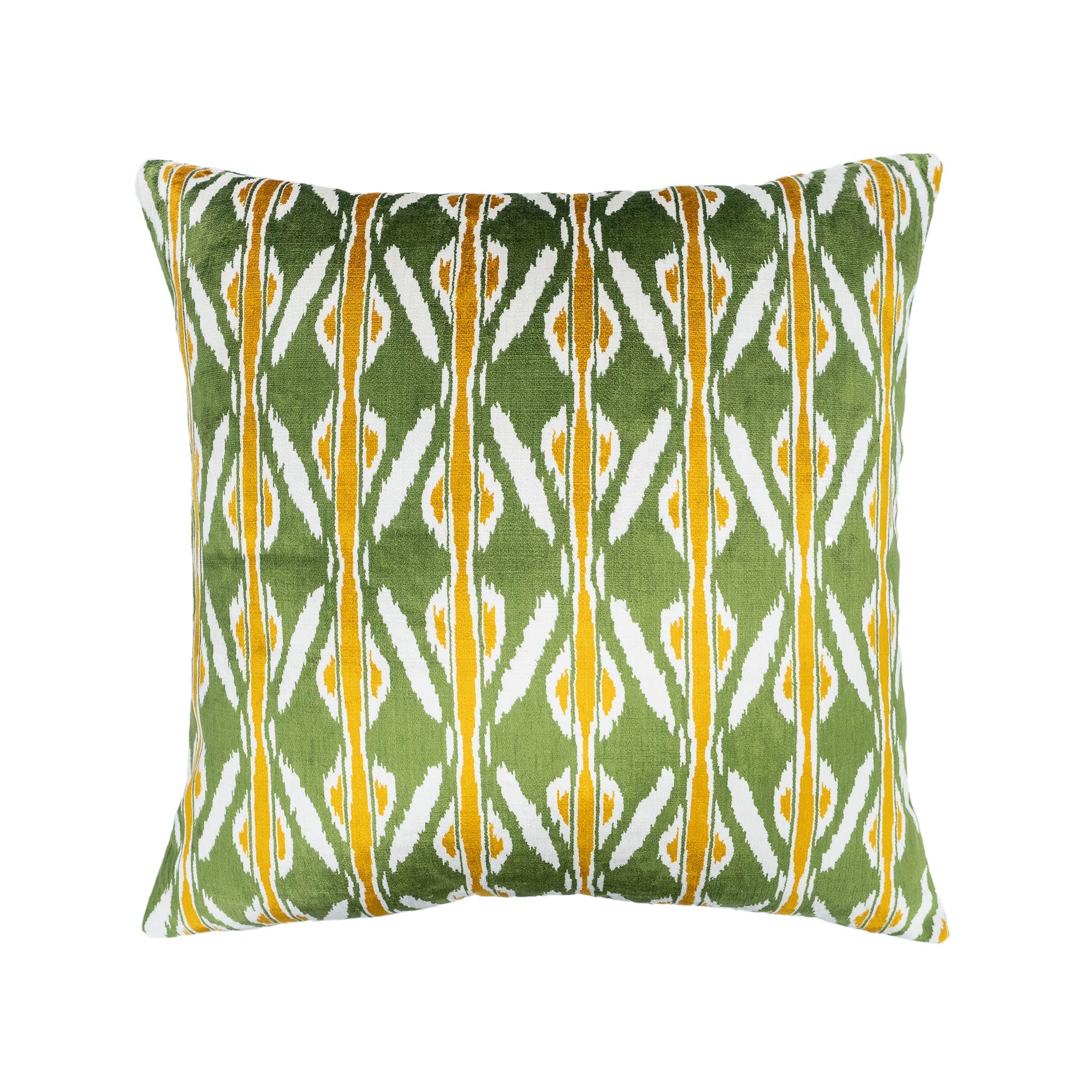 Amazon Silk Velvet Ikat Pillow, 20" X 20" Chouchou Touch