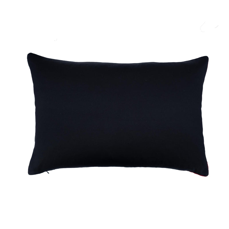 Gabon Silk Velvet Ikat Pillow, 16" X 24"