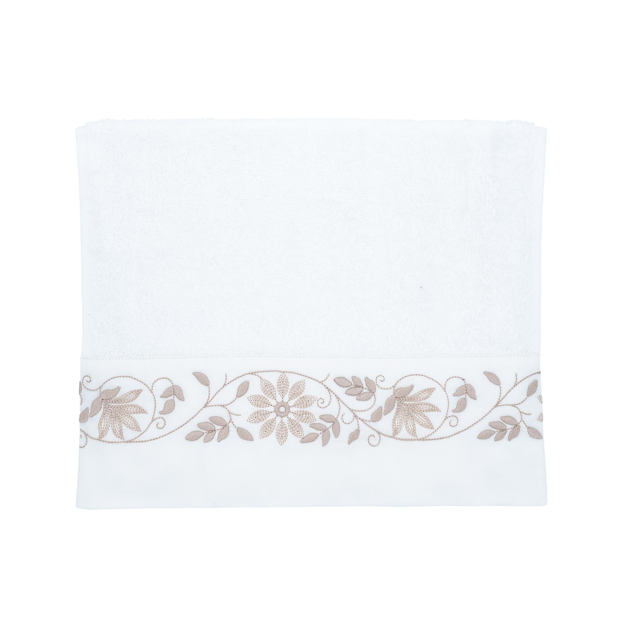 Guest Towels With Flower Borders Set of 2