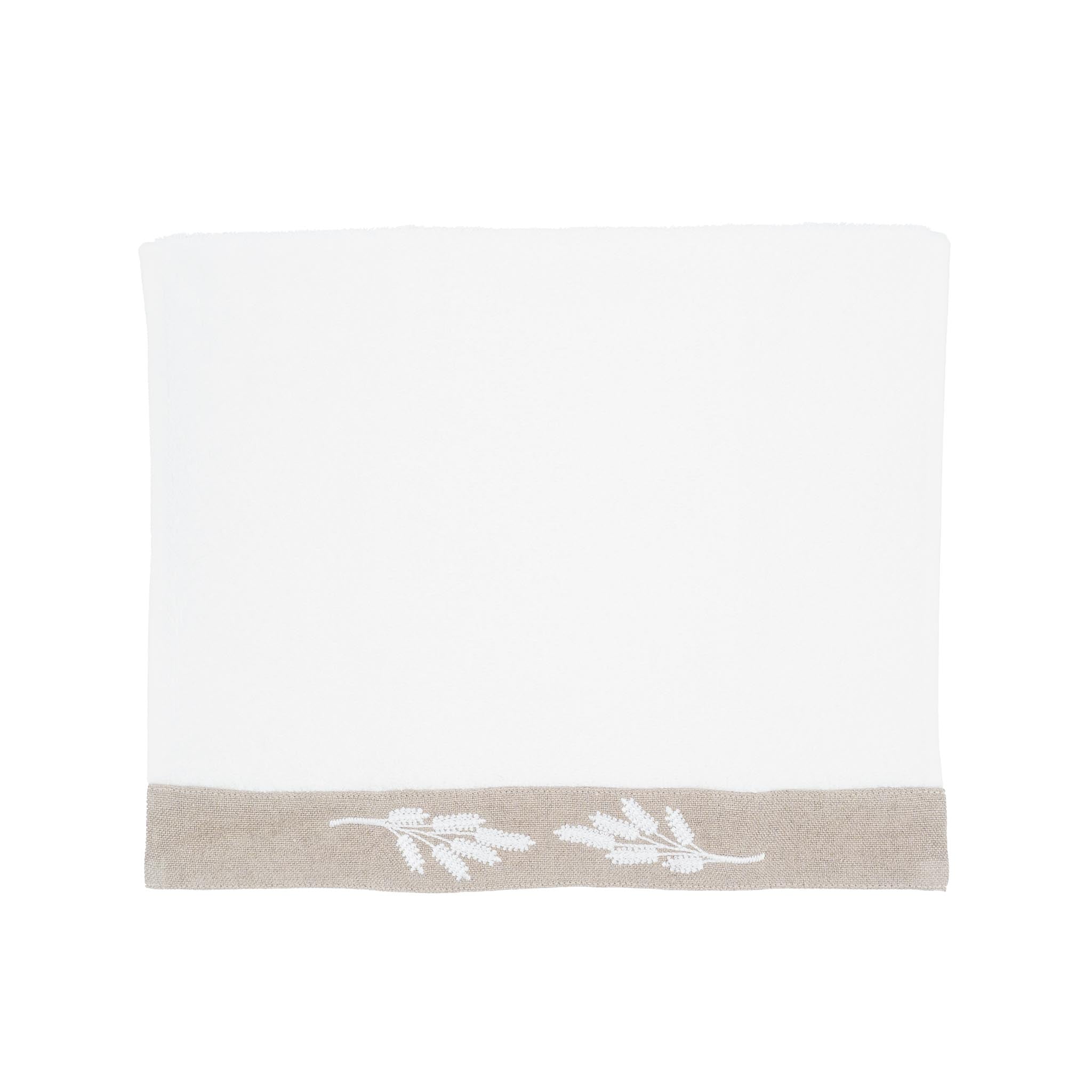 Guest Towels With White Lavender Borders Set of 2