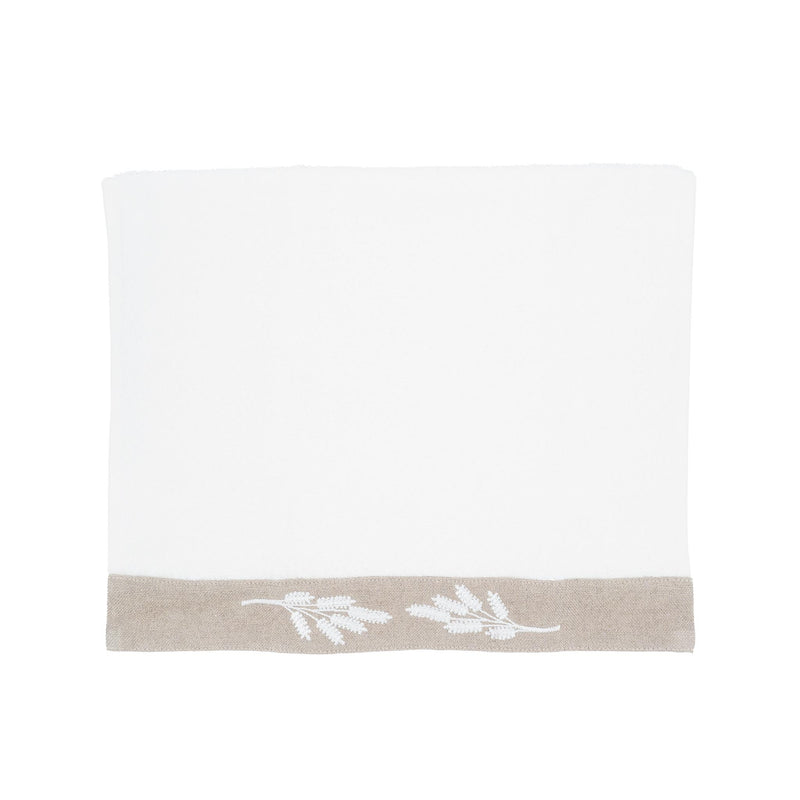 Guest Towels With White Lavender Borders, Set of 2