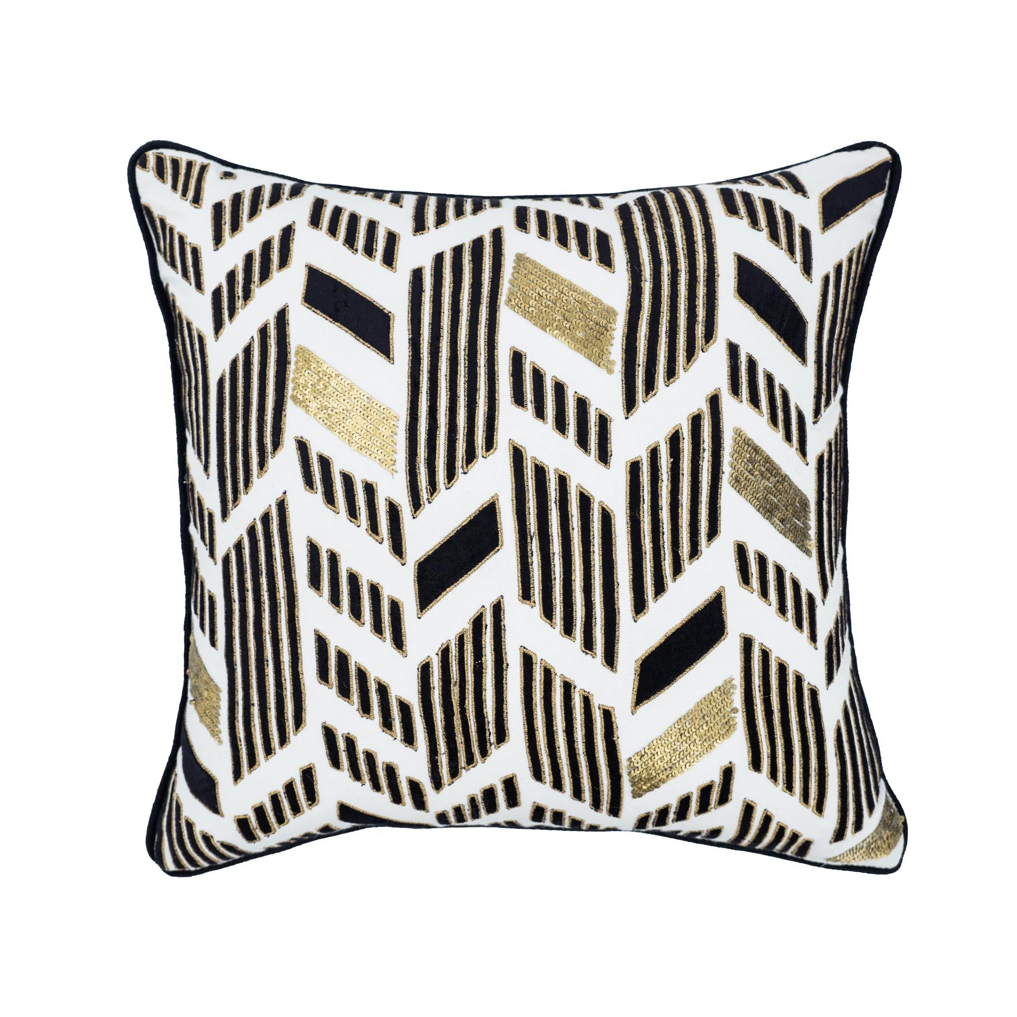 Inca Gold Throw Pillow, 18" X 18"