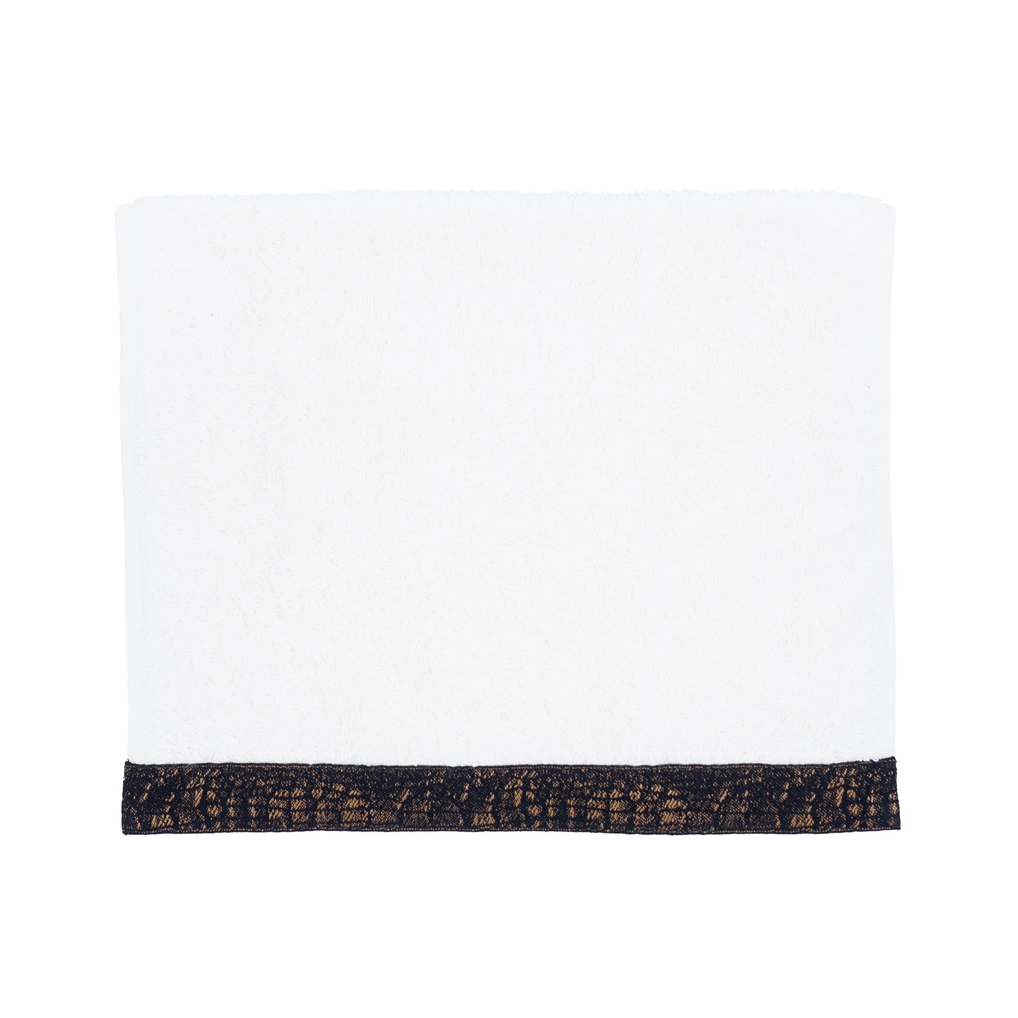 Ivory Guest Towels With French Borders, Set of 2